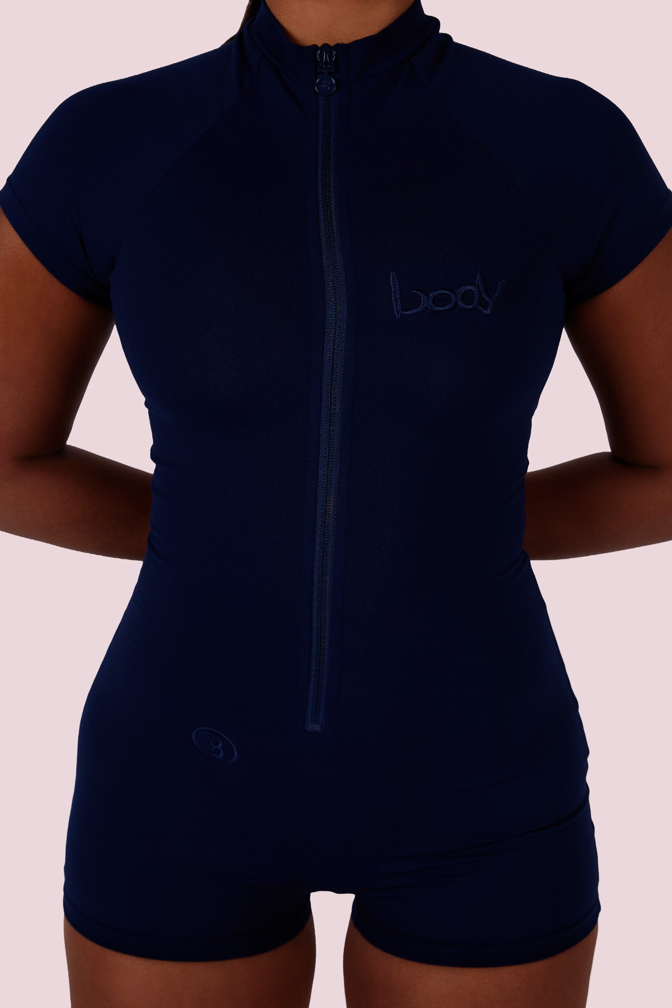 BASICS ROMPER (NAVY BLUE)