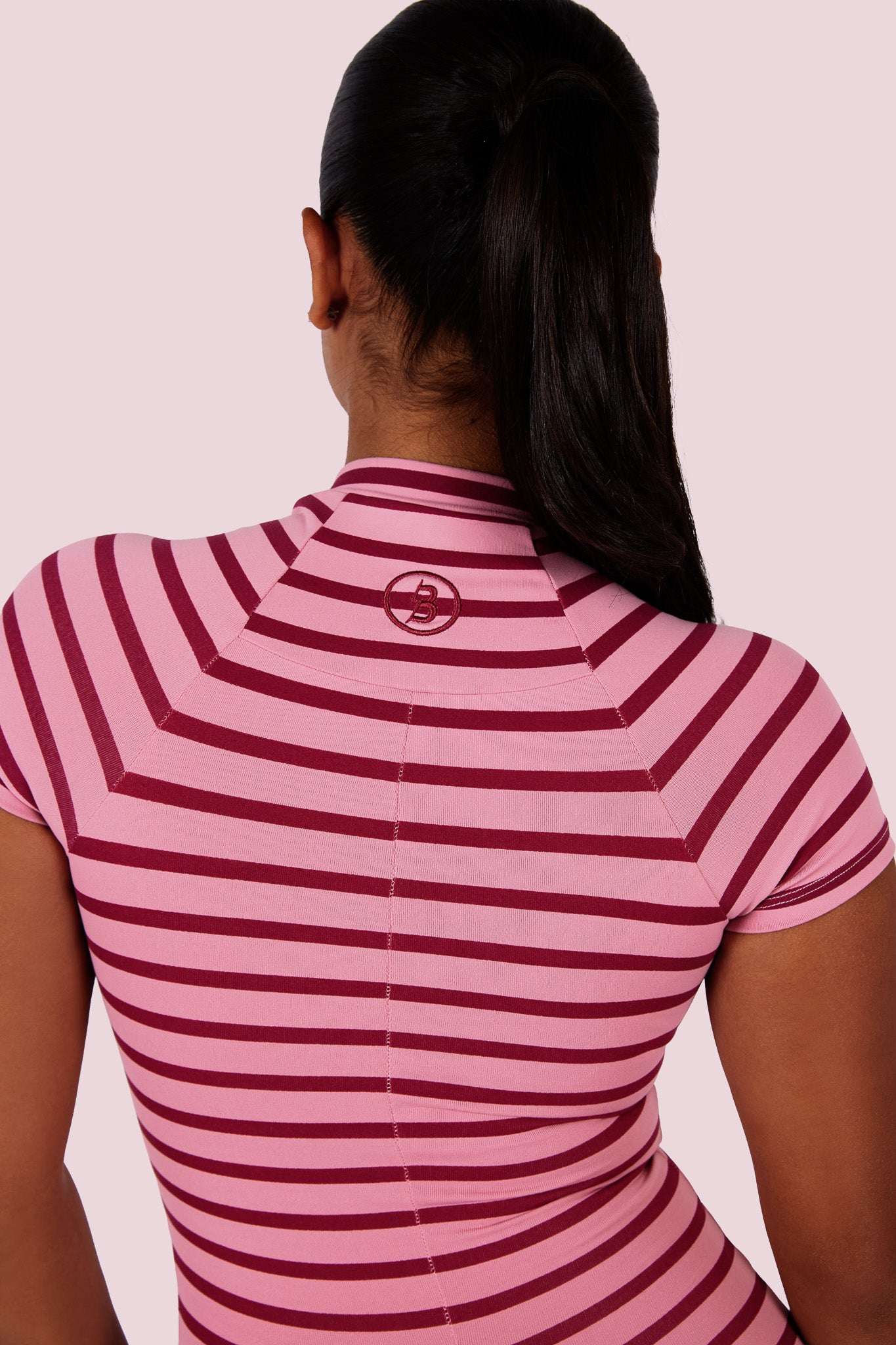 BASICS ROMPER (CANDY CANE PINK)