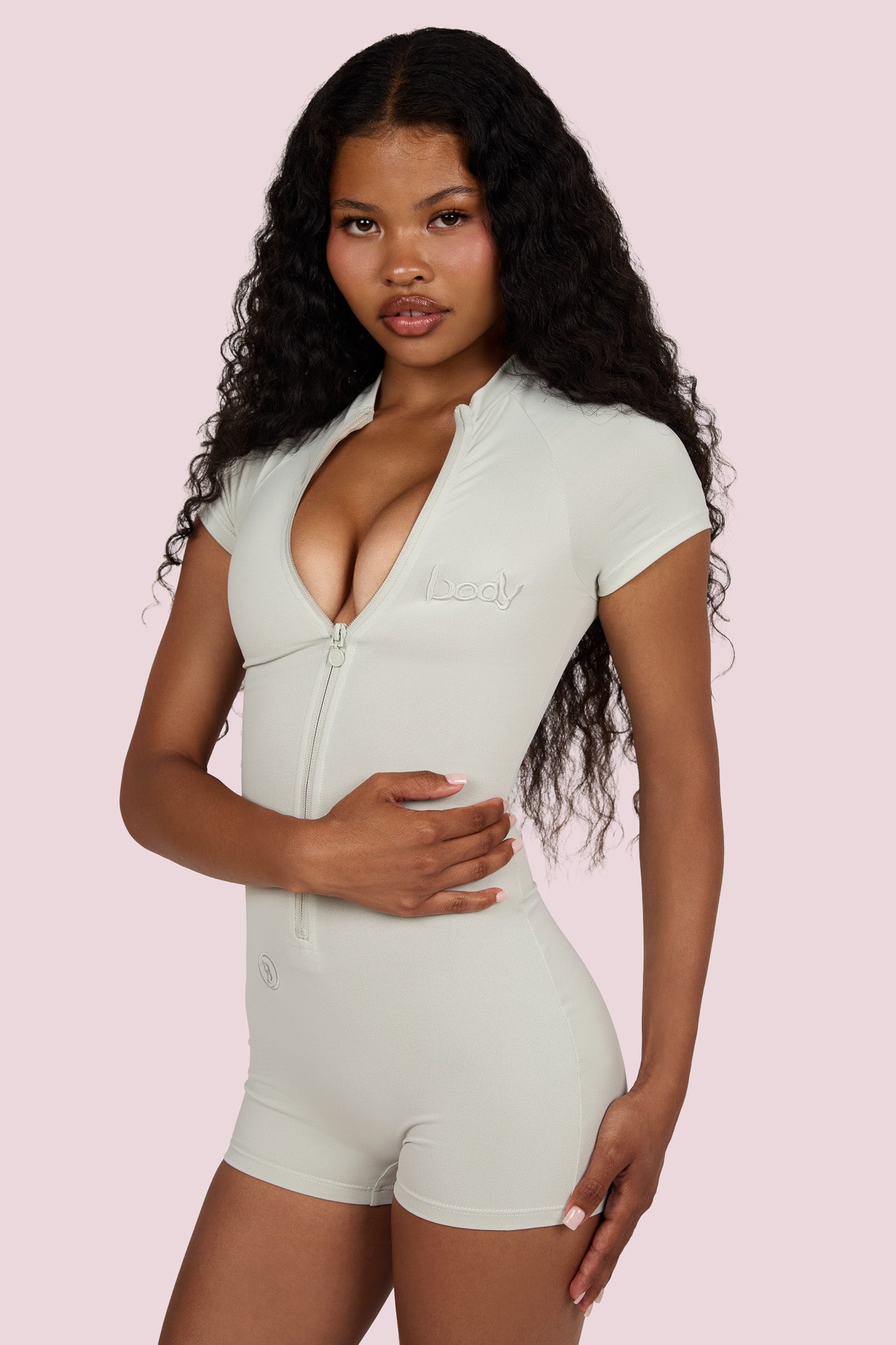 BASICS ROMPER (SLATE)