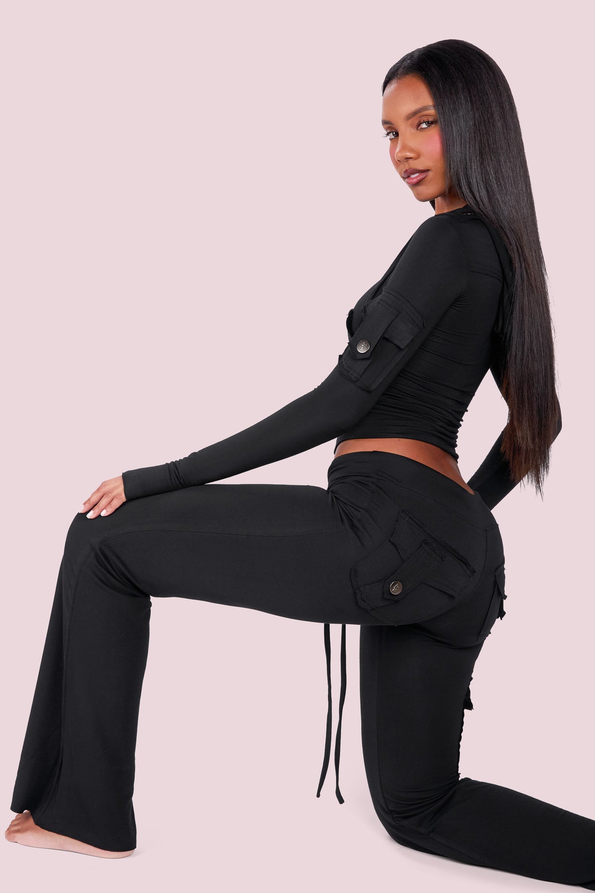 BODY CARGO HOODIE (MIDNIGHT BLACK)