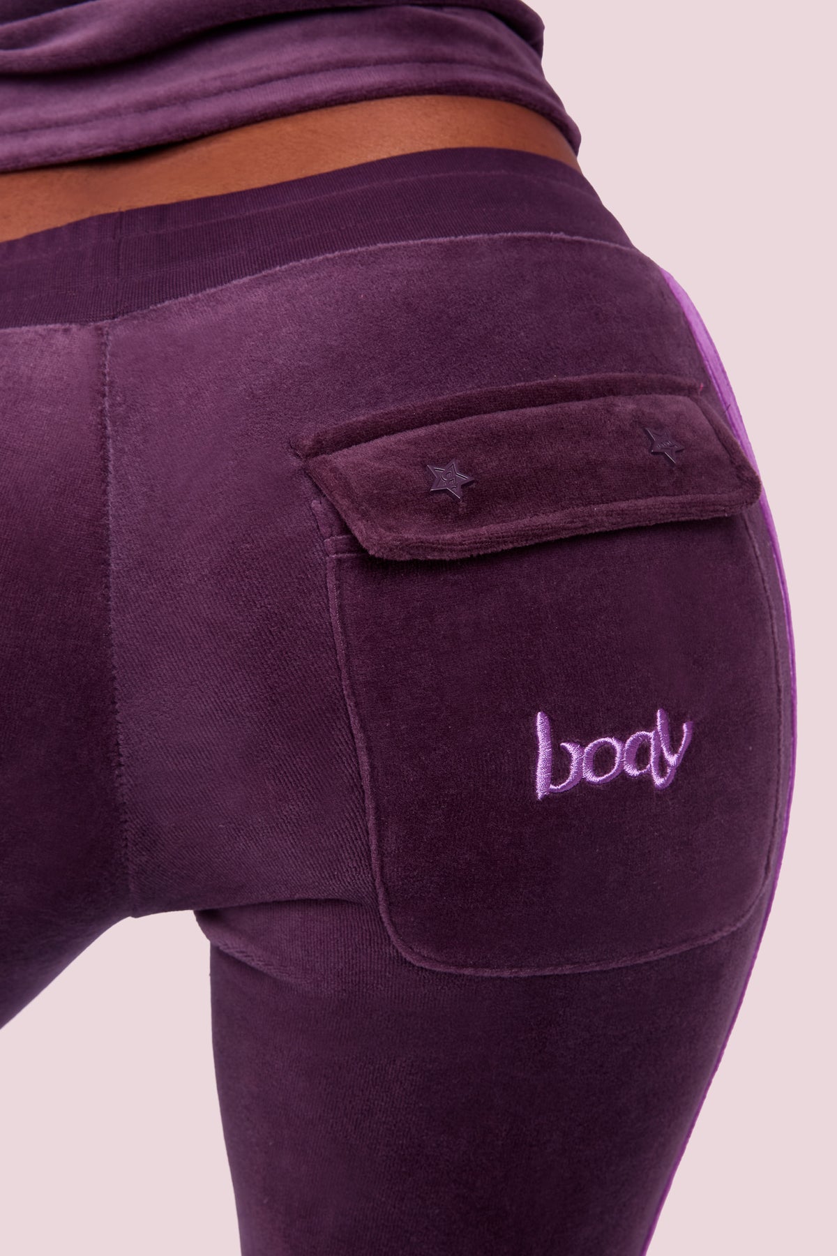 BODY VELOUR TRACK PANT (GRAPE/PURPUREUS)