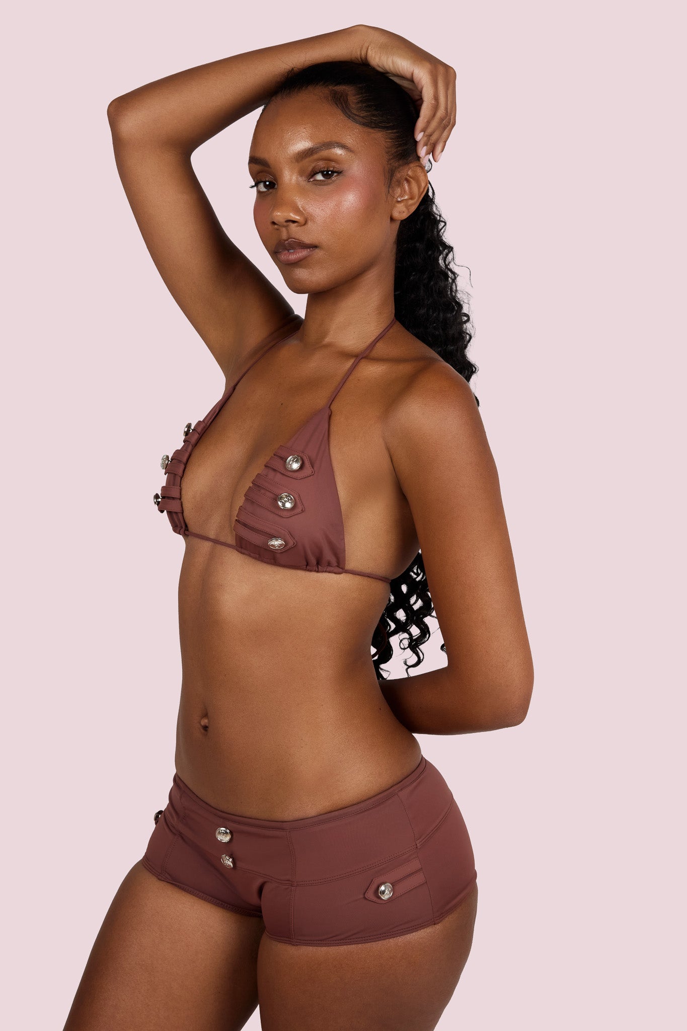 CADET SWIM SHORTS (BROWN)