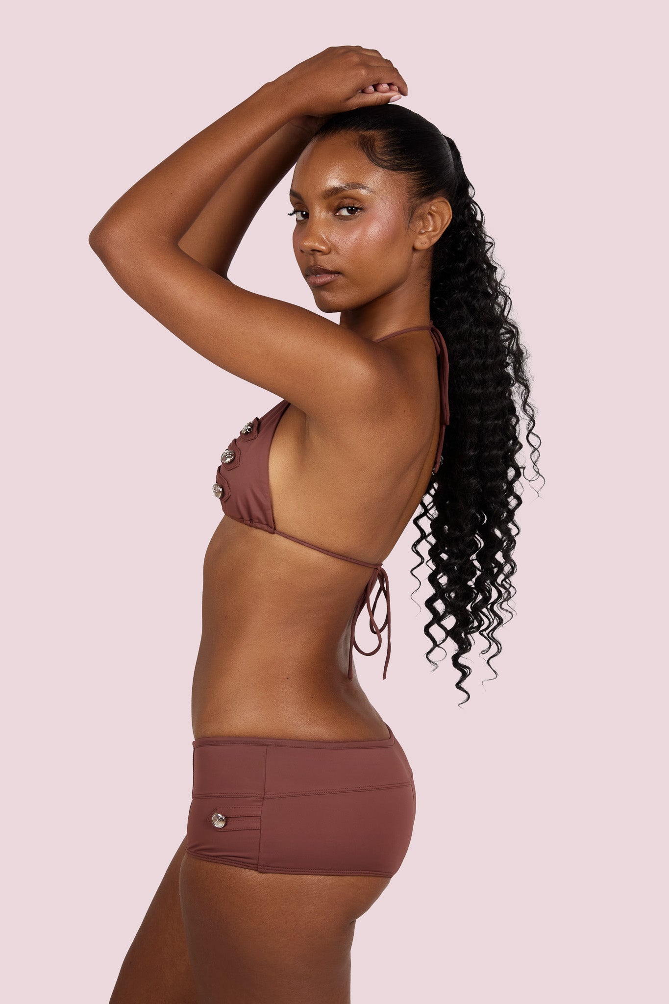 CADET SWIM SHORTS (BROWN)