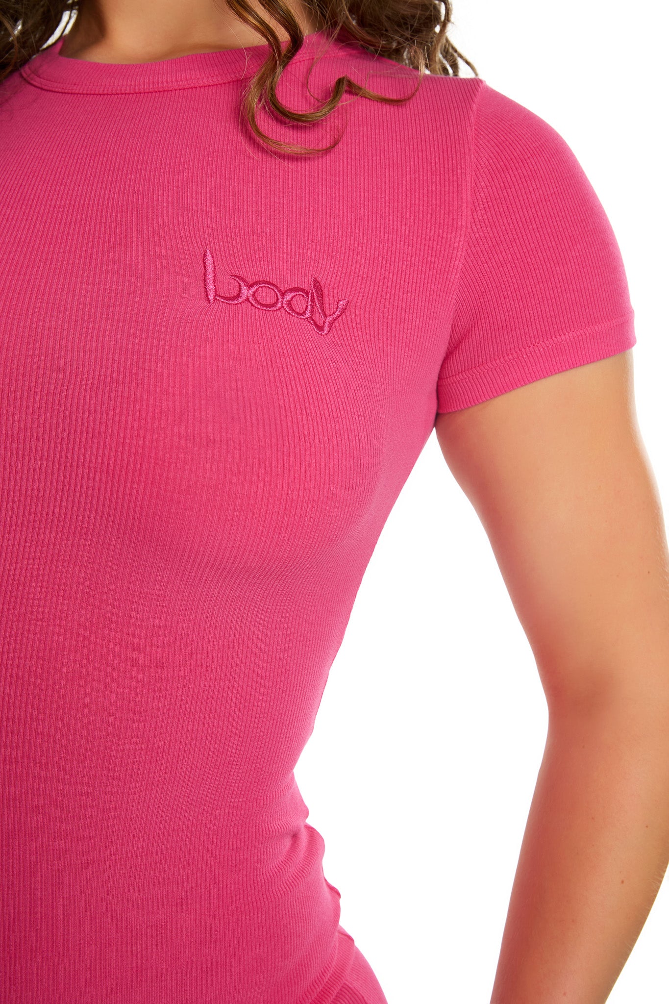 RIBBED SHIRT ESSENTIAL (PINK)