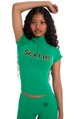 BODY X LATTO SHORT SLEEVE RAGLAN (GREEN/BLACK)