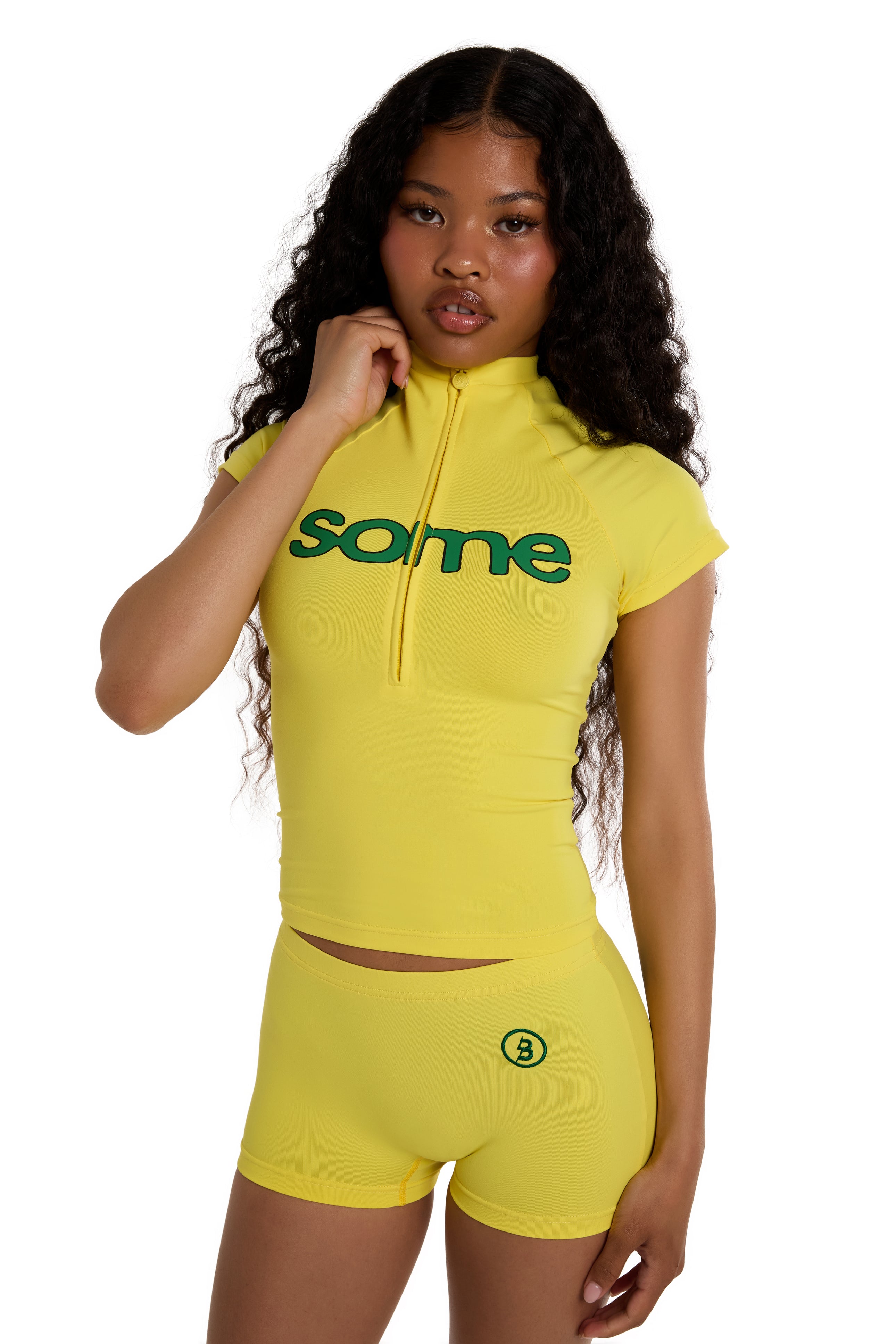 PRE-ORDER - BODY X LATTO SHORT SLEEVE RAGLAN (YELLOW/GREEN)