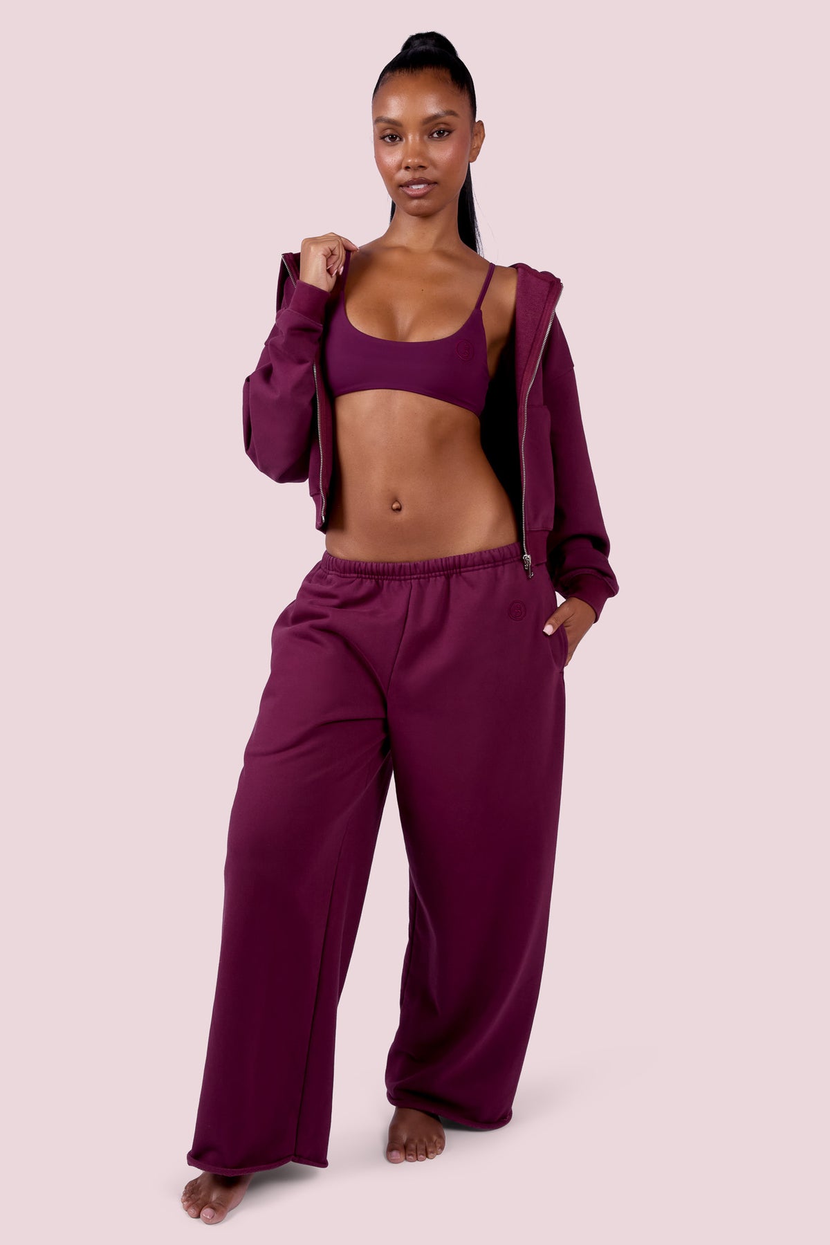 EVERYBODY BASICS BRALETTE (GRAPE WINE)