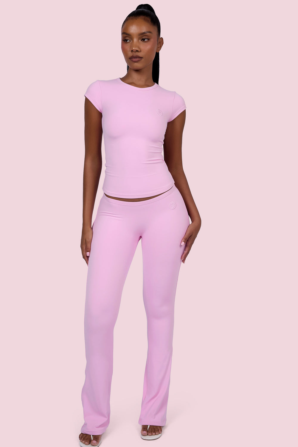 EVERYBODY BASICS SHORT SLEEVE CREW NECK (LIGHT PINK)