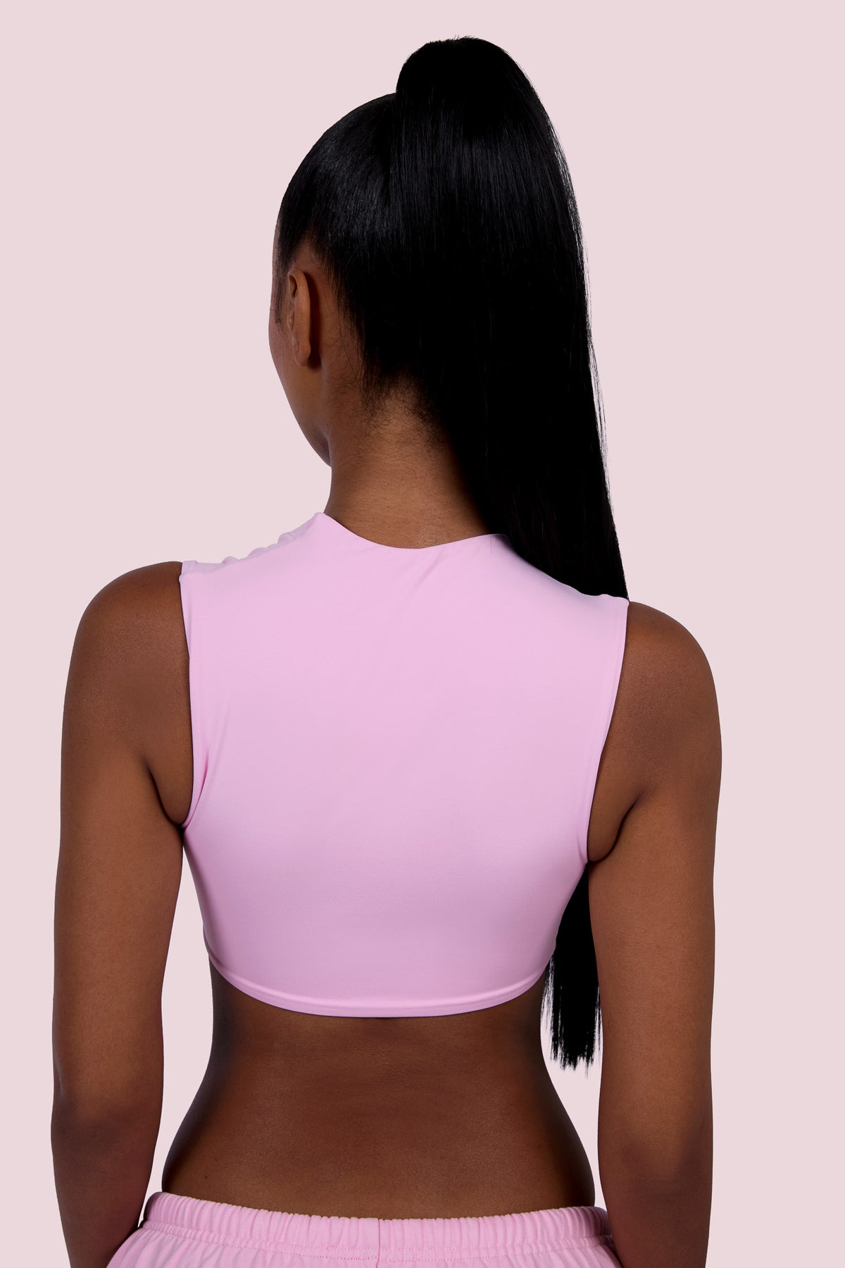 EVERYBODY BASICS CUTOUT CROP TOP (LIGHT PINK)