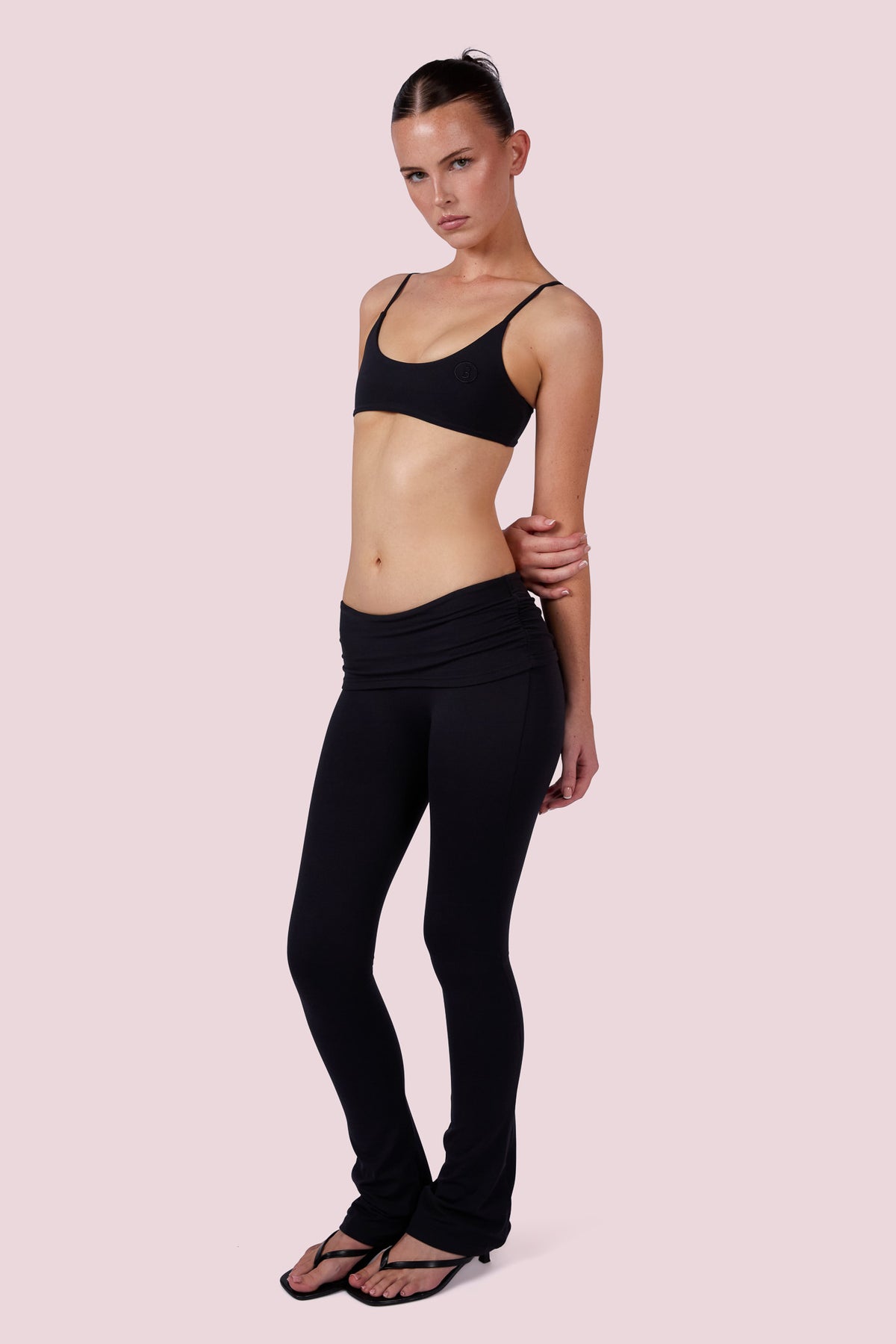 EVERYBODY BASICS FOLDOVER LEGGINGS (BLACK)