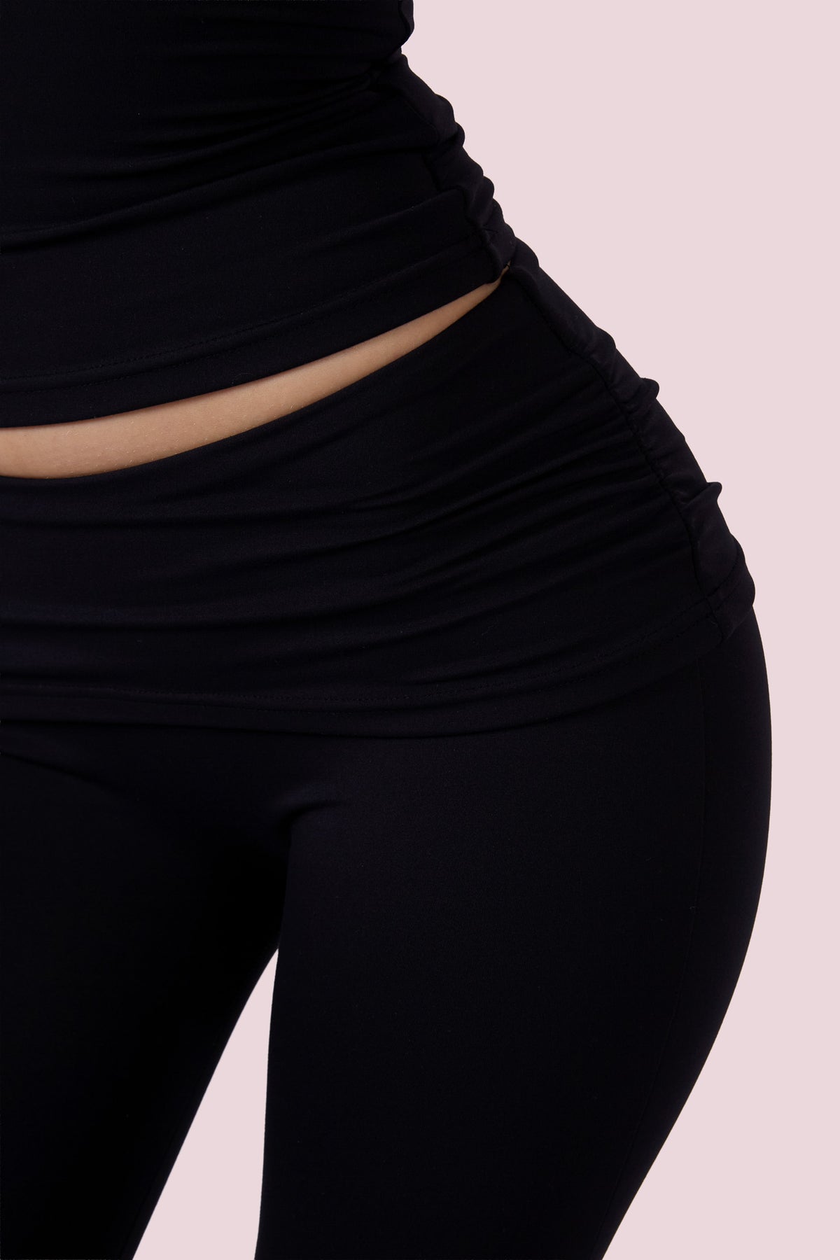 EVERYBODY BASICS FOLDOVER LEGGINGS (BLACK)
