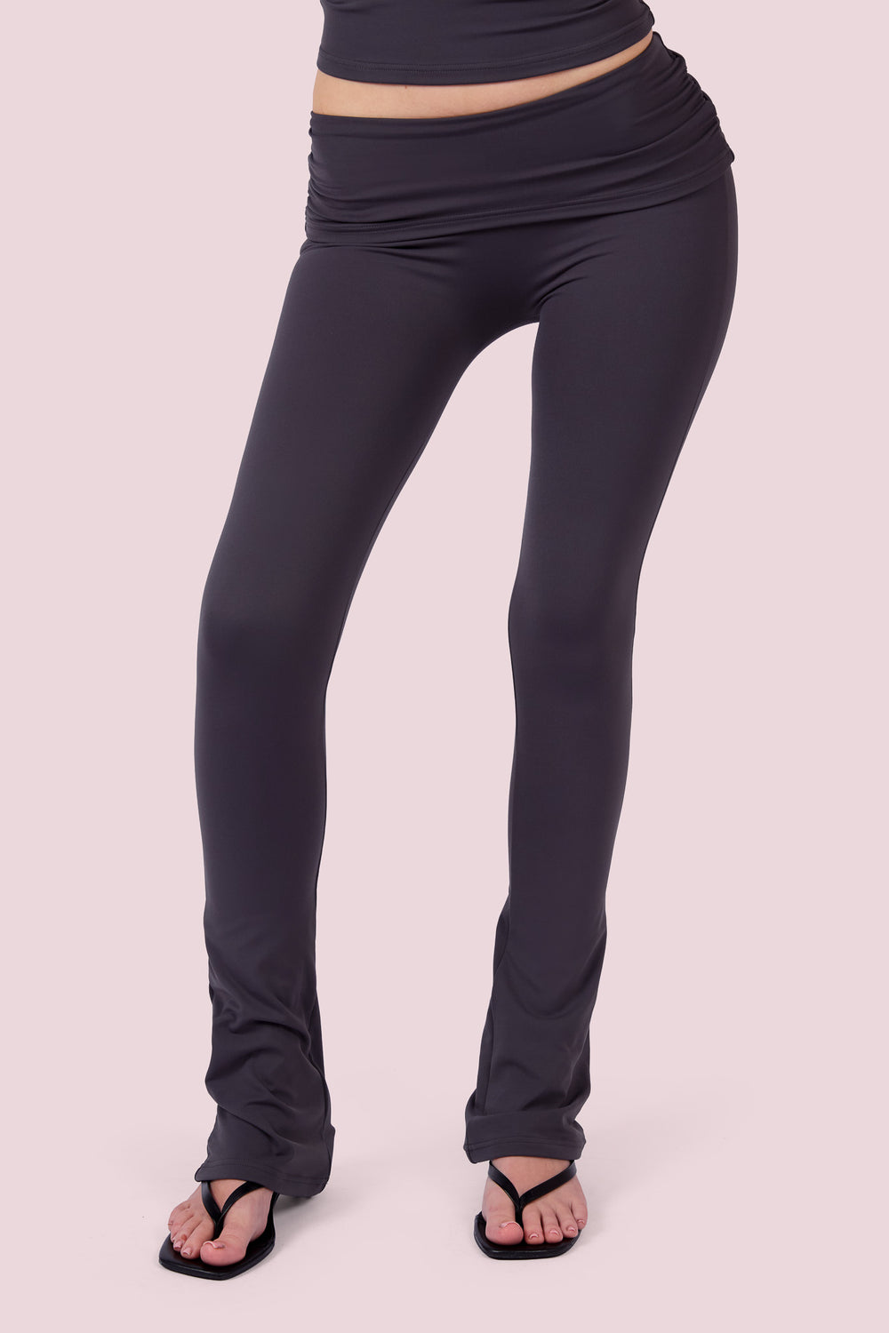 EVERYBODY BASICS FOLDOVER LEGGINGS (CHARCOAL)