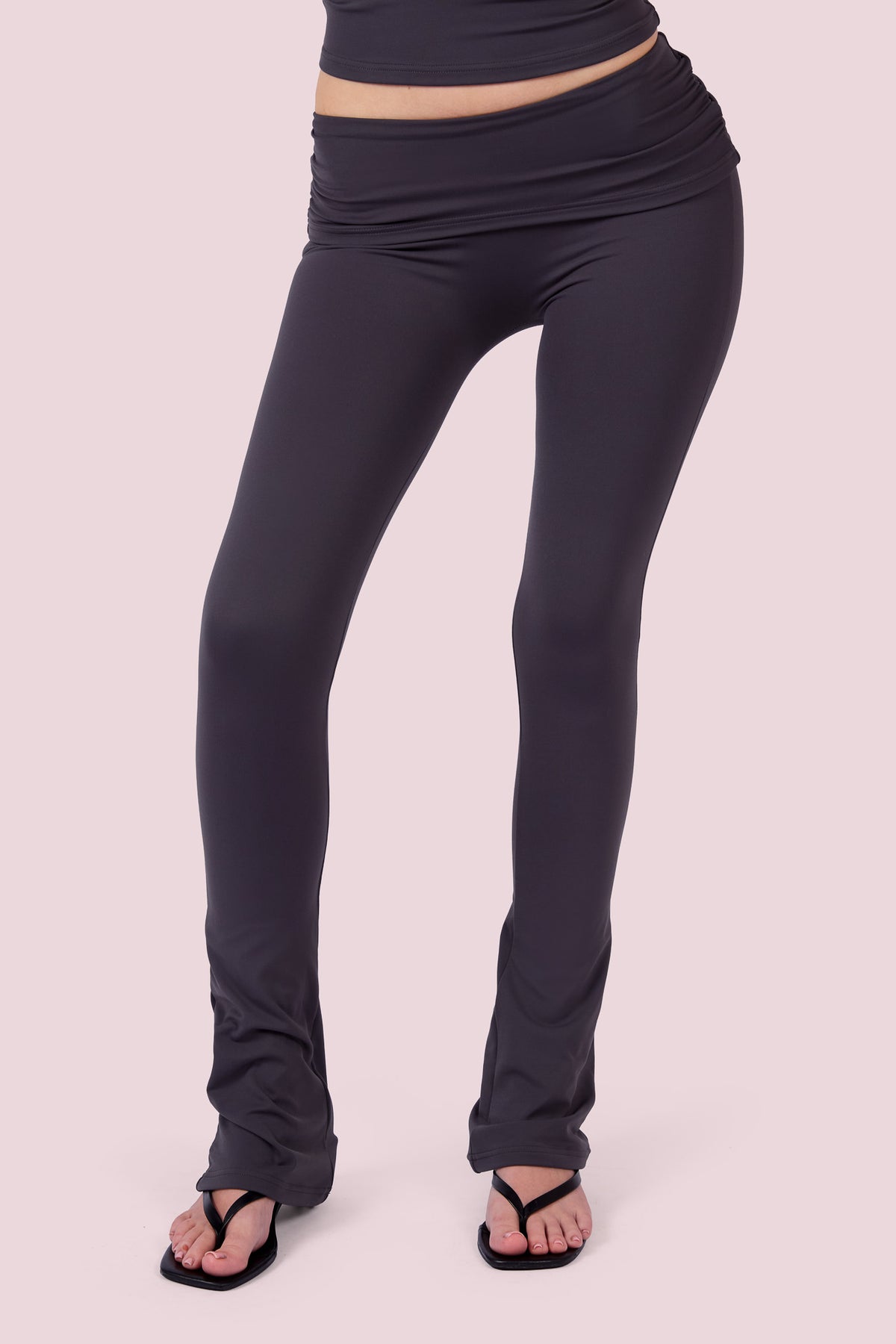 EVERYBODY BASICS FOLDOVER LEGGINGS (CHARCOAL)