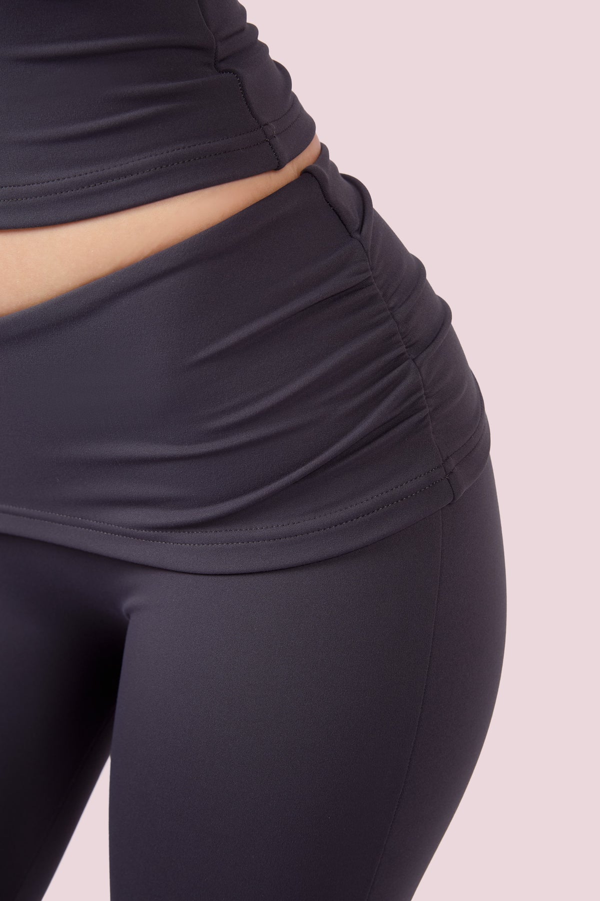 EVERYBODY BASICS FOLDOVER LEGGINGS (CHARCOAL)