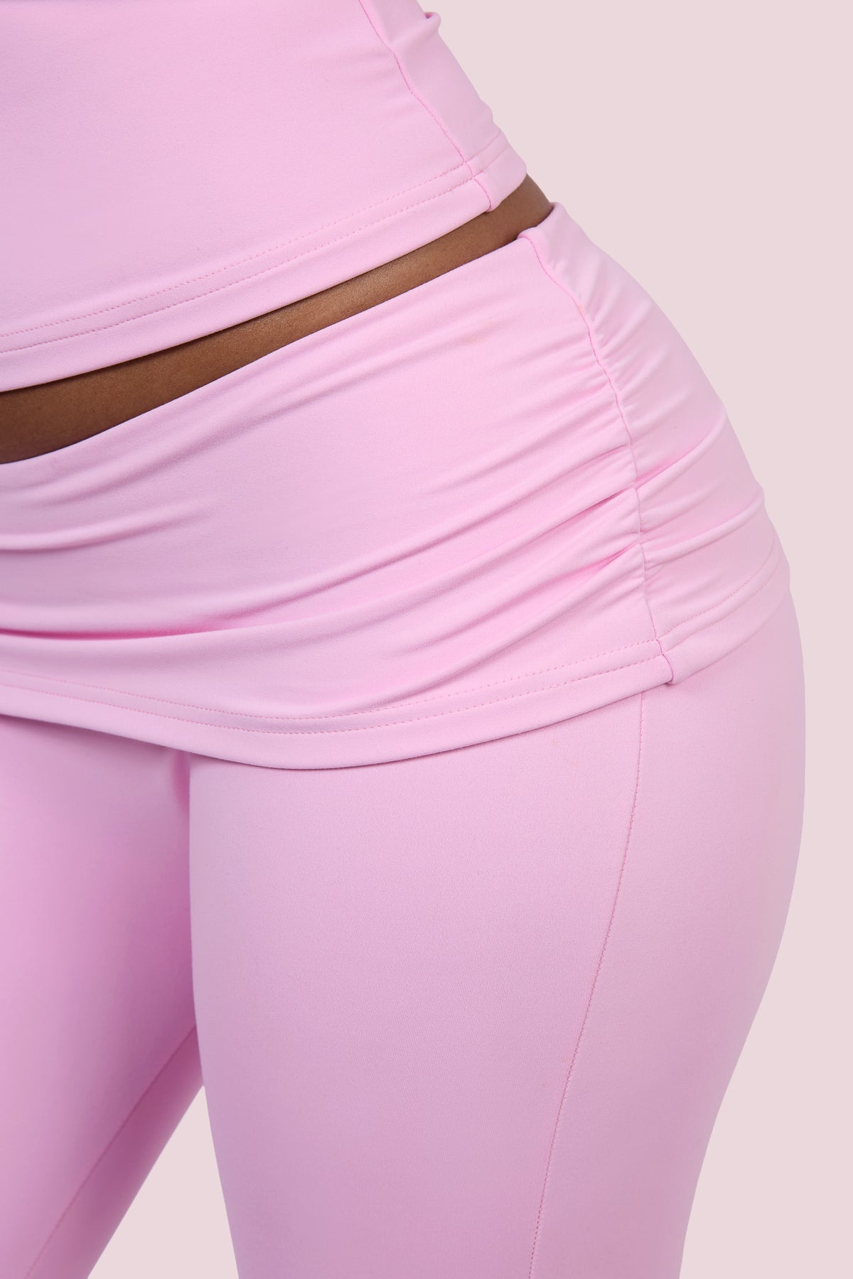 EVERYBODY BASICS FOLDOVER LEGGINGS (LIGHT PINK)
