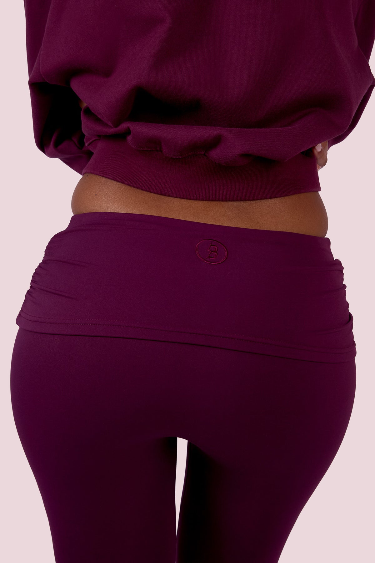 EVERYBODY BASICS FOLDOVER LEGGINGS (GRAPE WINE)