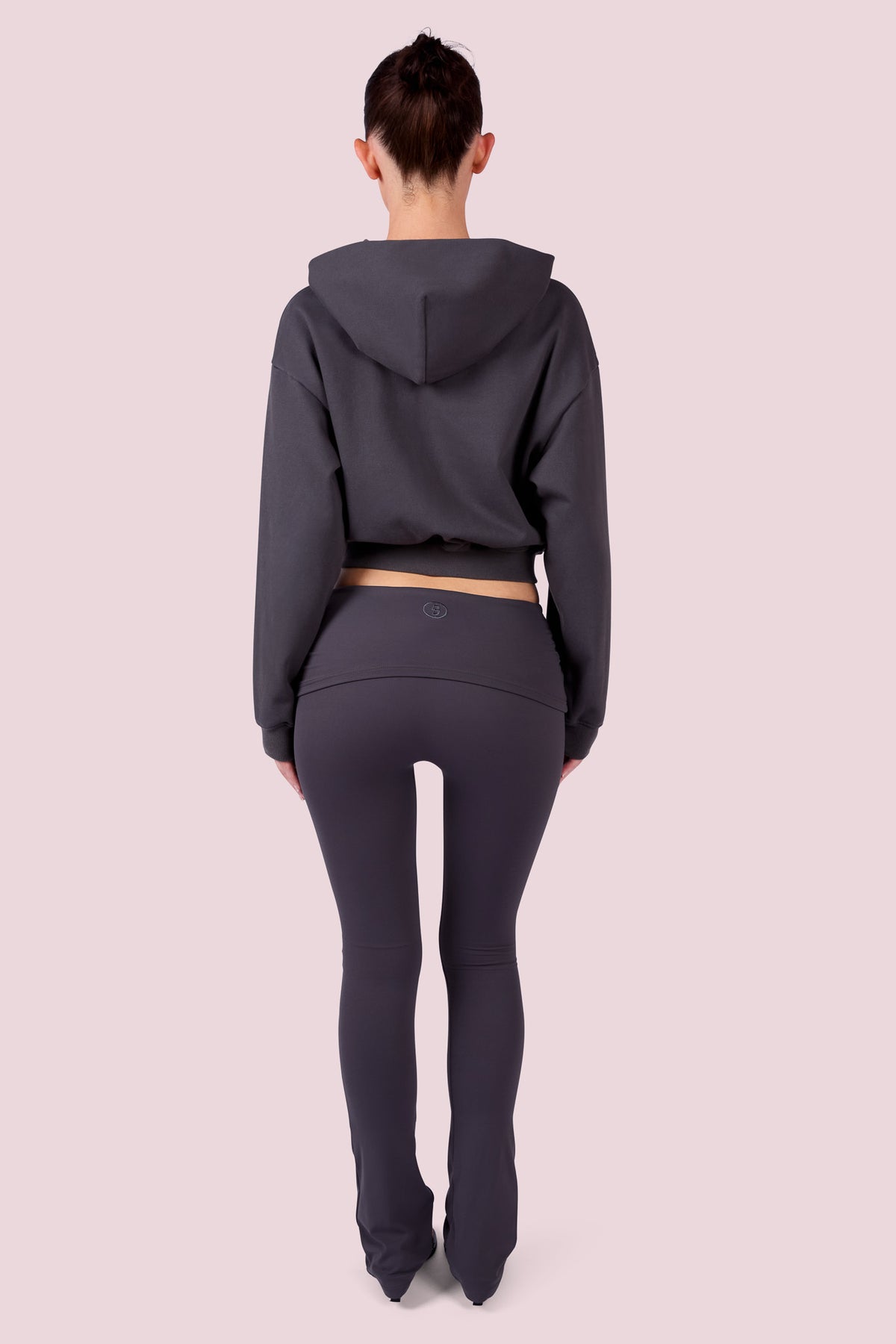 EVERYBODY BASICS ZIP UP SWEATSUIT HOODIE (CHARCOAL)