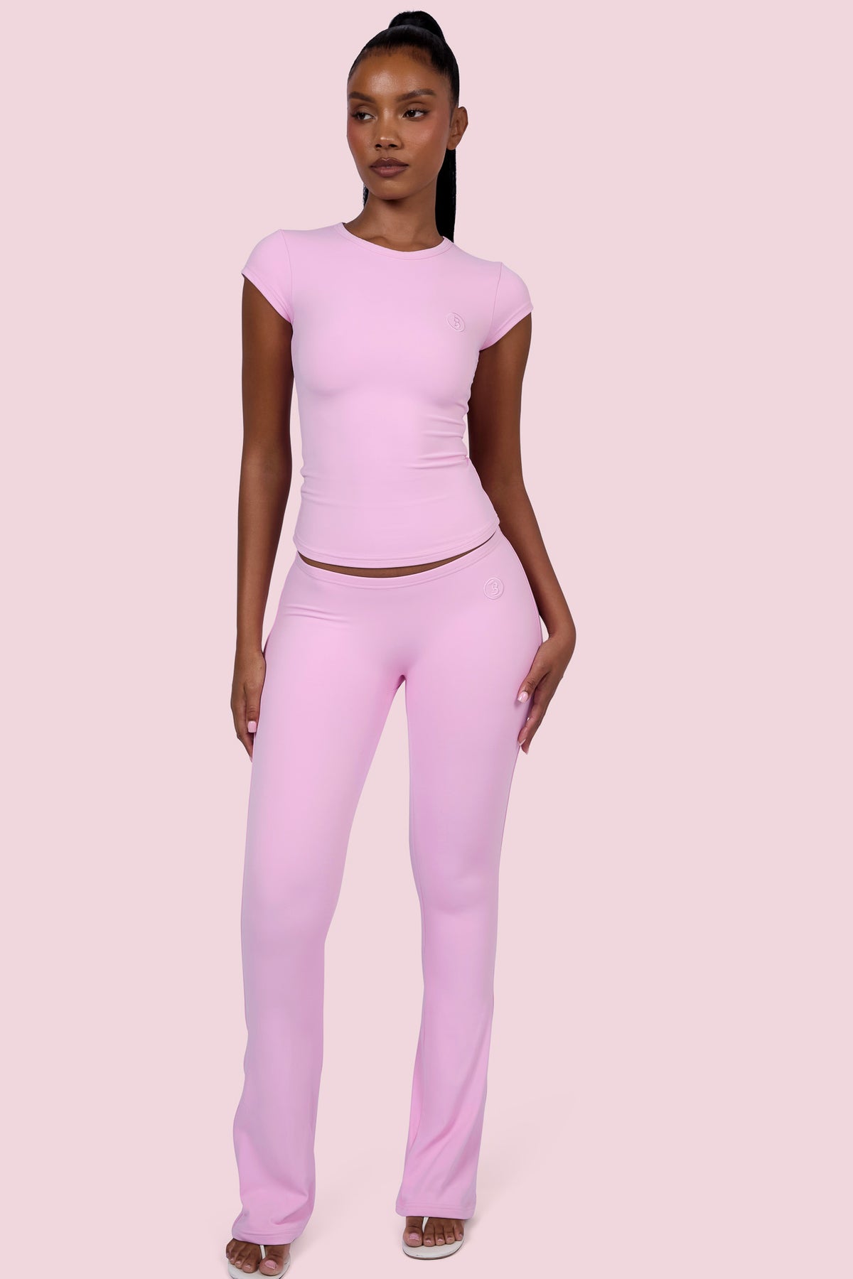 EVERYBODY BASICS LOW WAISTED LEGGINGS (LIGHT PINK)