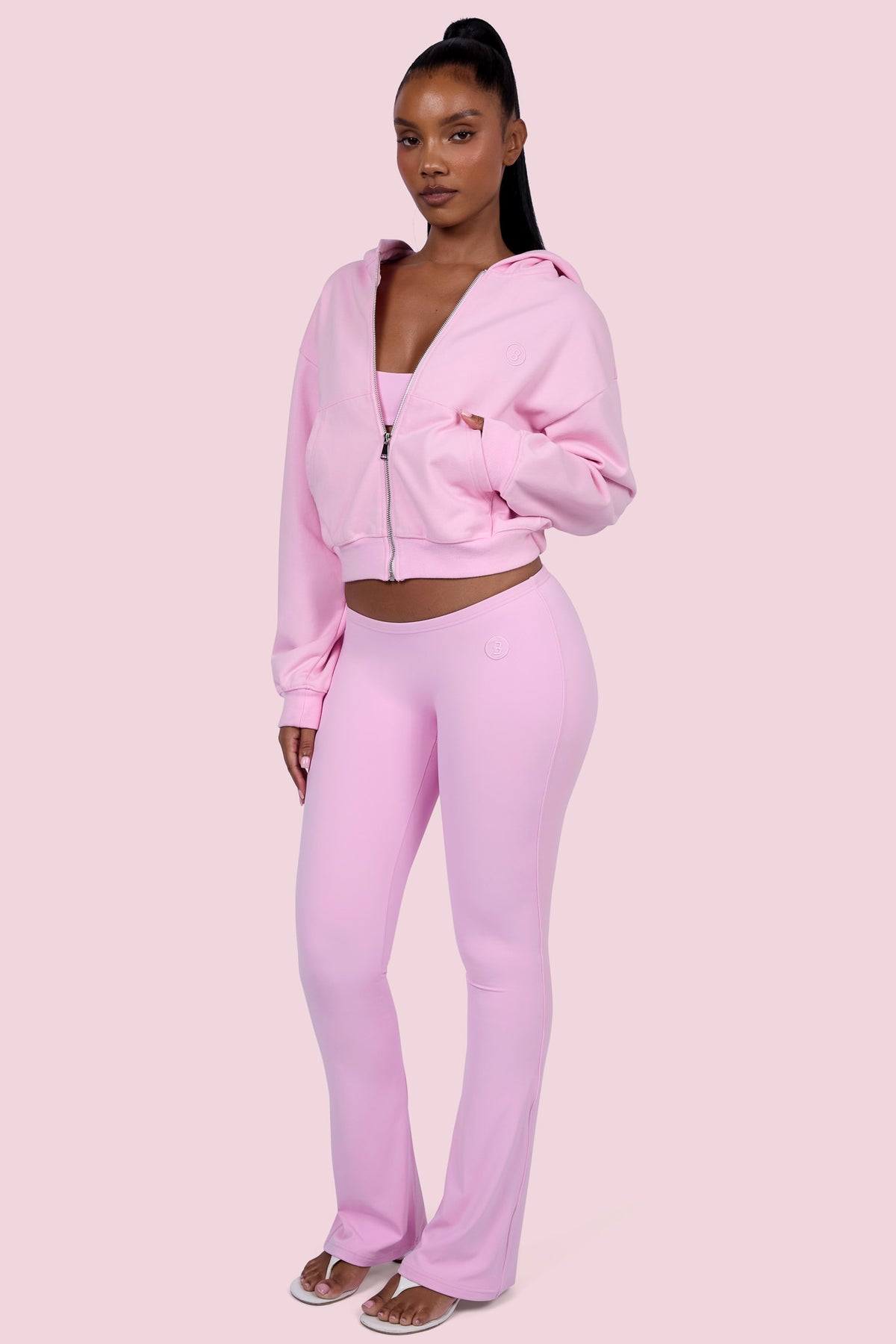 EVERYBODY BASICS LOW WAISTED LEGGINGS (LIGHT PINK)