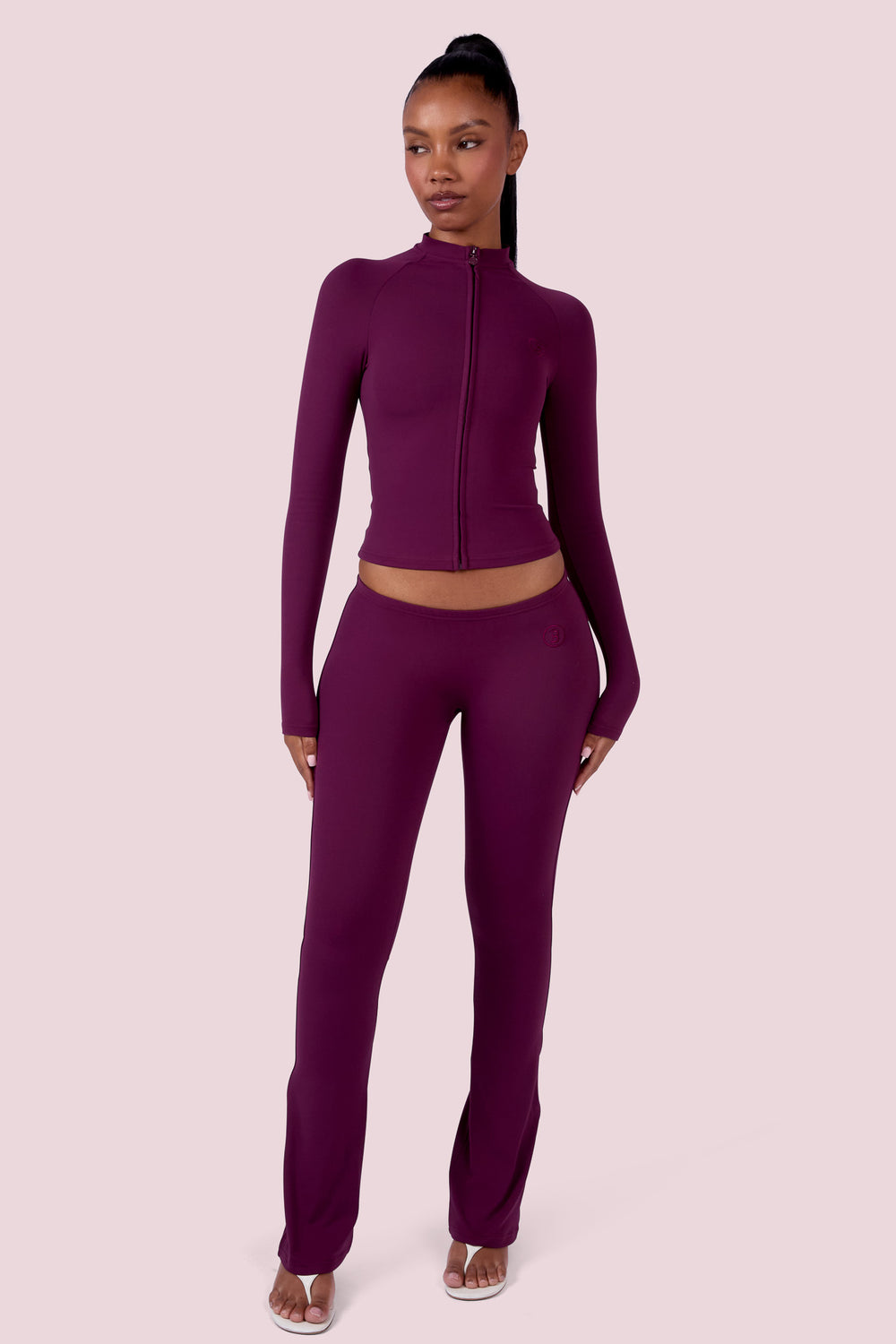 EVERYBODY BASICS LOW WAISTED LEGGINGS (GRAPE WINE)