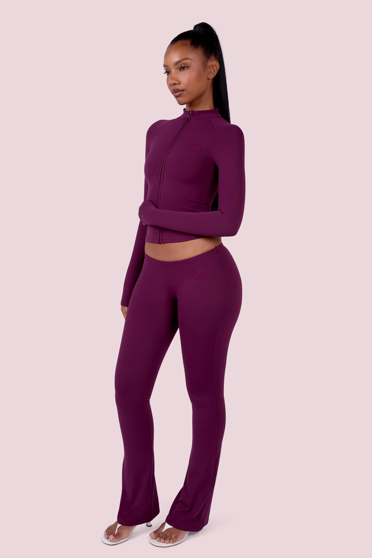 EVERYBODY BASICS LOW WAISTED LEGGINGS (GRAPE WINE)