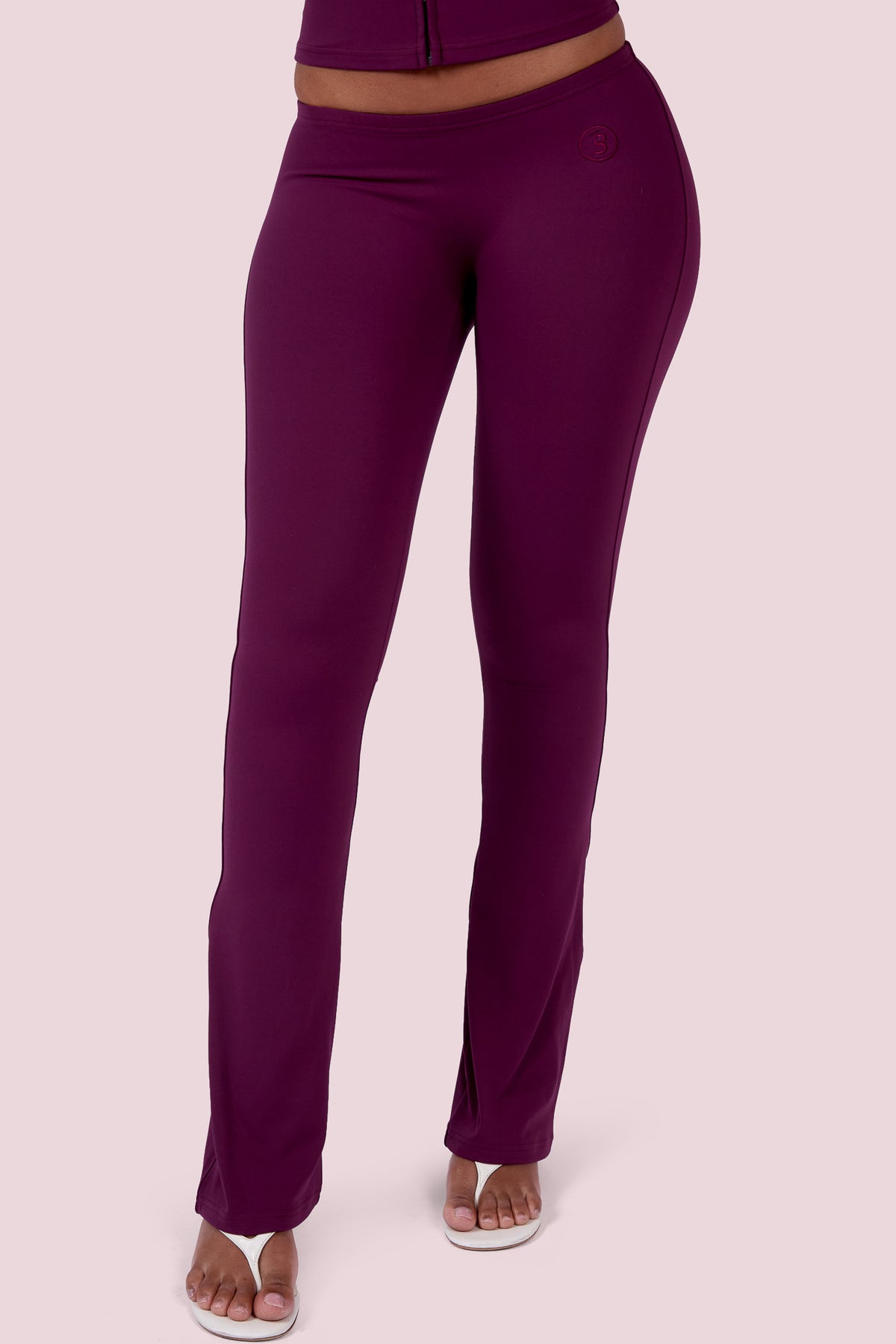 EVERYBODY BASICS LOW WAISTED LEGGINGS (GRAPE WINE)