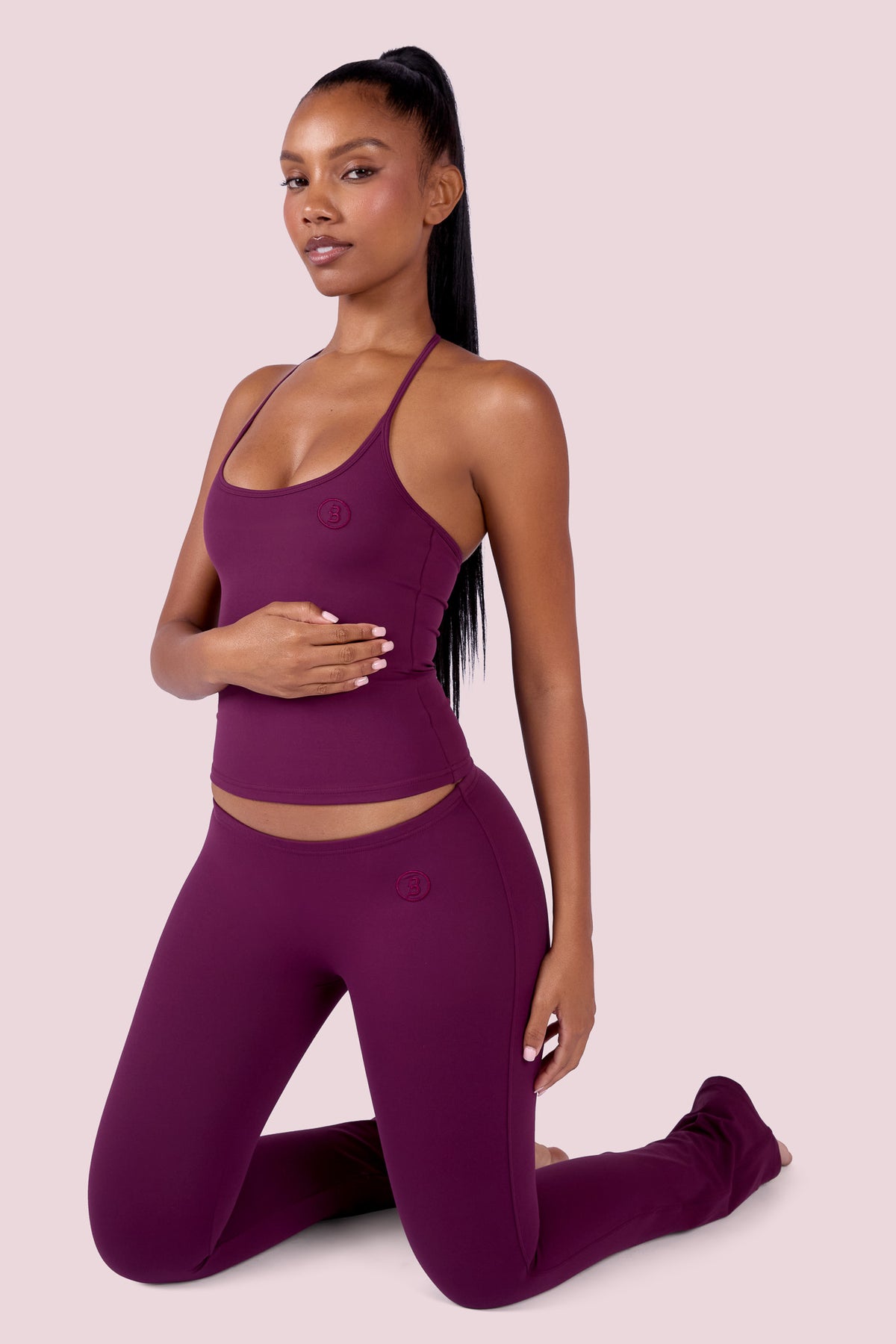 EVERYBODY BASICS LOW WAISTED LEGGINGS (GRAPE WINE)