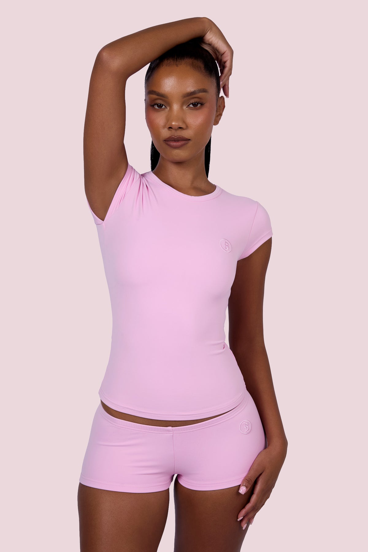 EVERYBODY BASICS MICRO SHORTS (LIGHT PINK)