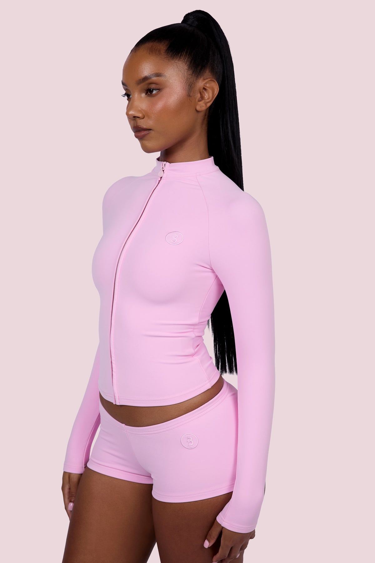 EVERYBODY BASICS MICRO SHORTS (LIGHT PINK)