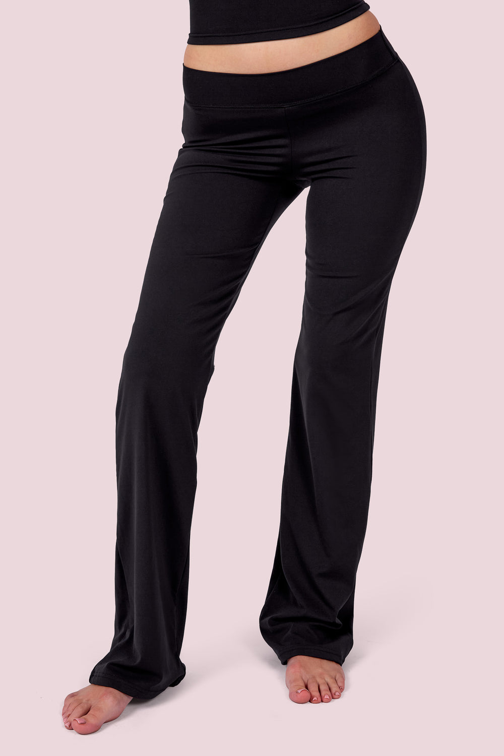 EVERYBODY BASICS MID-RISE PANTS (BLACK)