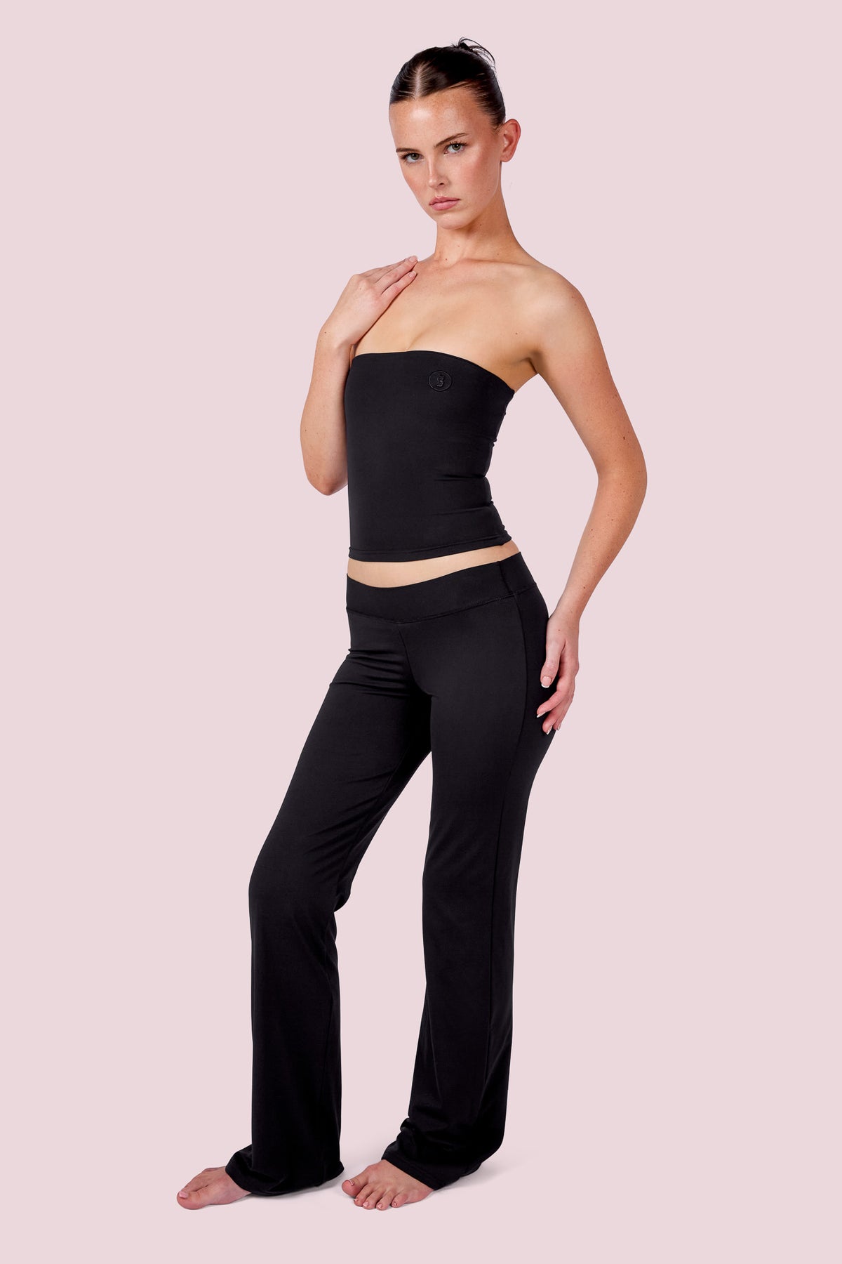 EVERYBODY BASICS MID-RISE PANTS (BLACK)