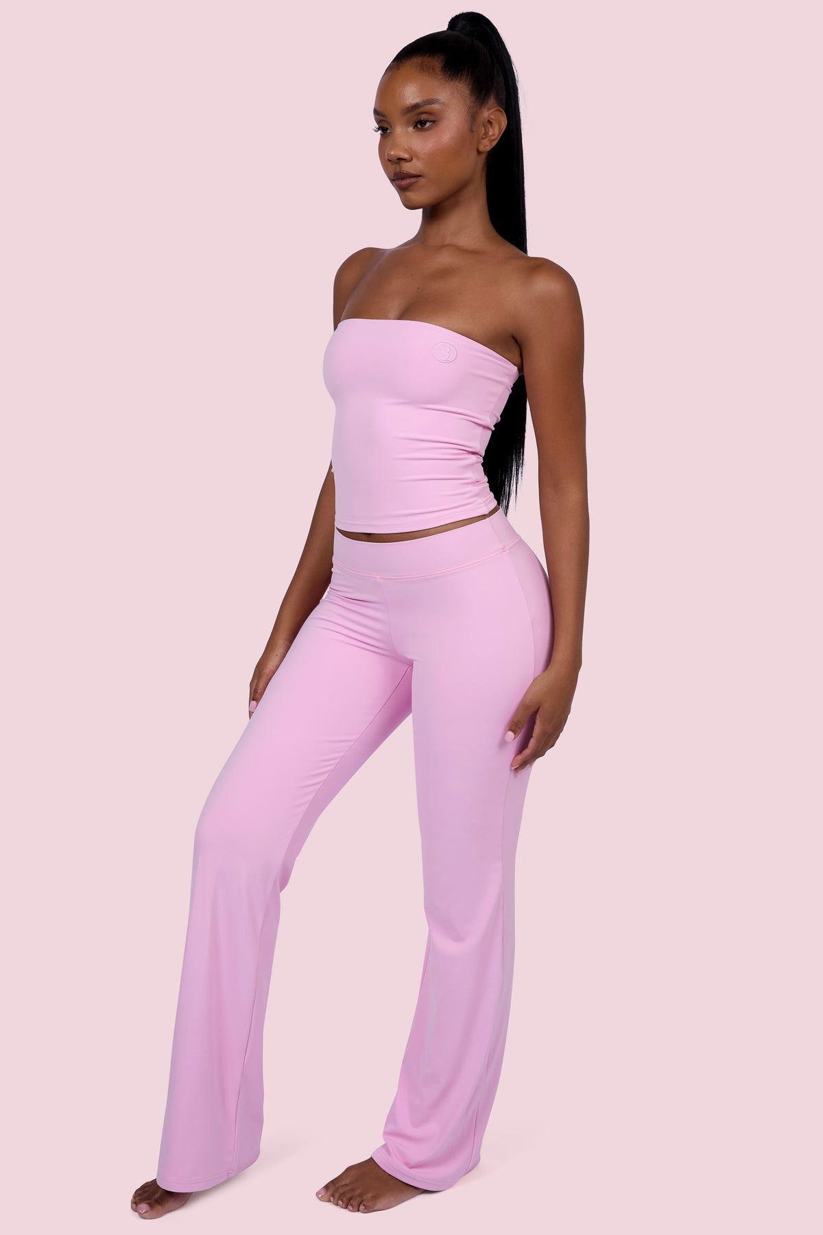 EVERYBODY BASICS MID-RISE PANTS (LIGHT PINK)