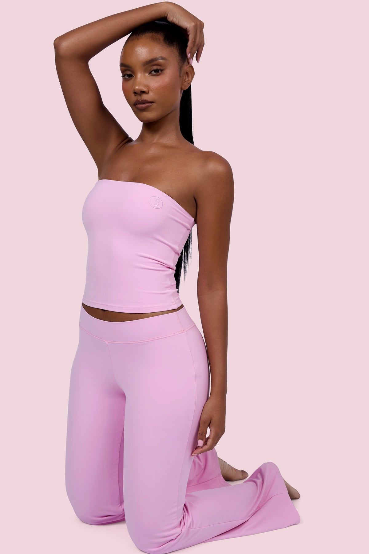 EVERYBODY BASICS MID-RISE PANTS (LIGHT PINK)