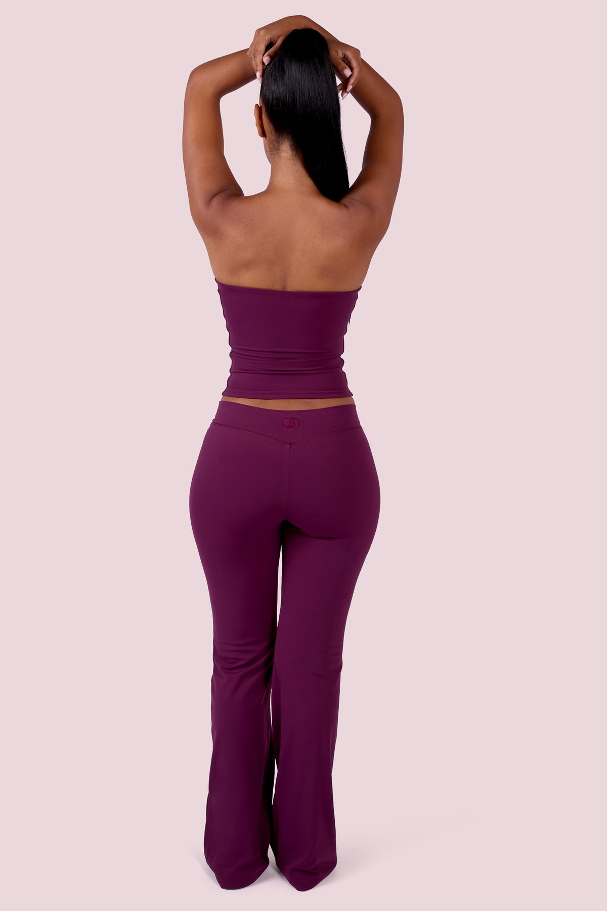 EVERYBODY BASICS MID-RISE PANTS (GRAPE WINE)