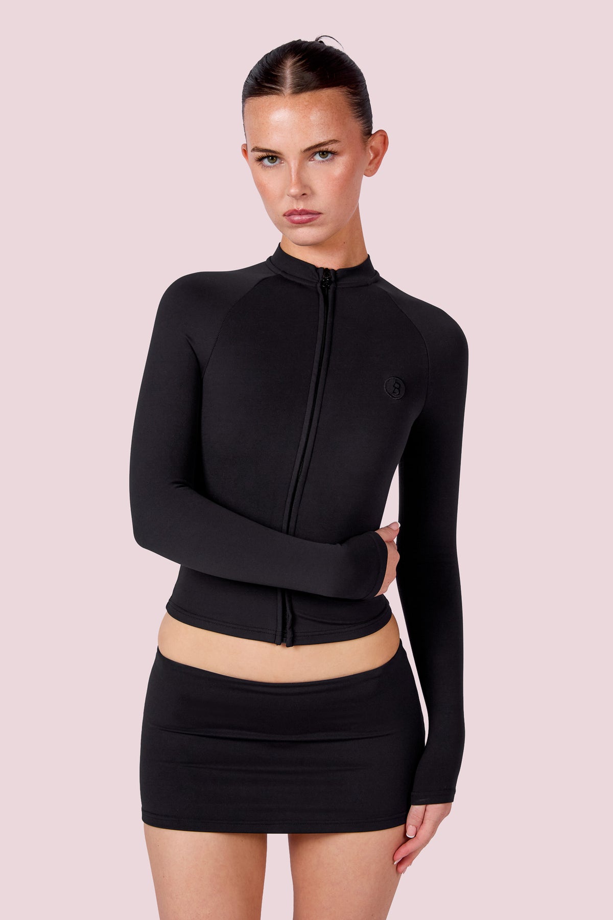 EVERYBODY BASICS MINI SKIRT (BLACK)