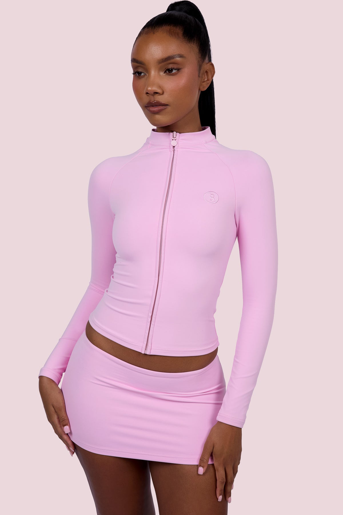 EVERYBODY BASICS MINI SKIRT (LIGHT PINK)