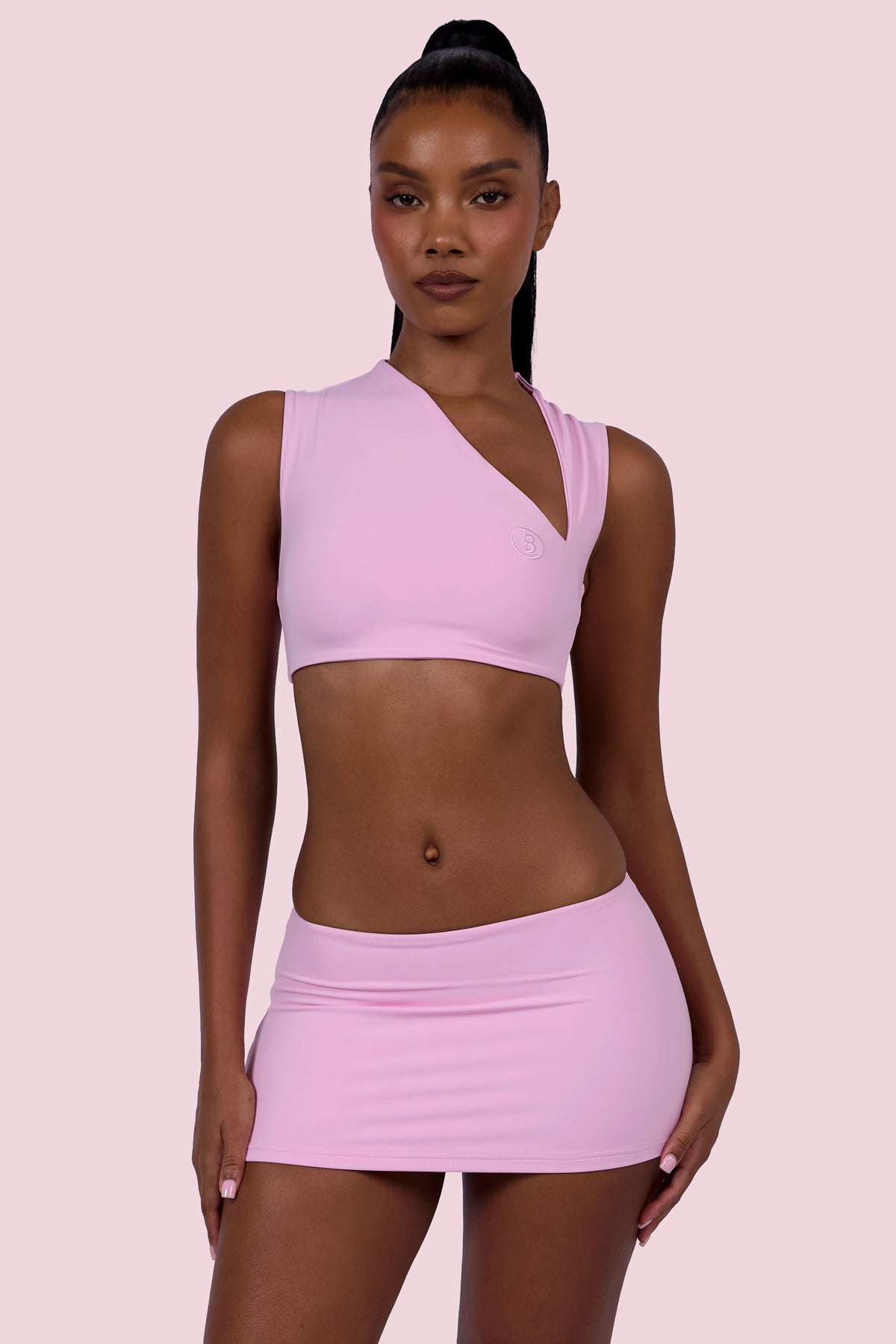 EVERYBODY BASICS MINI SKIRT (LIGHT PINK)