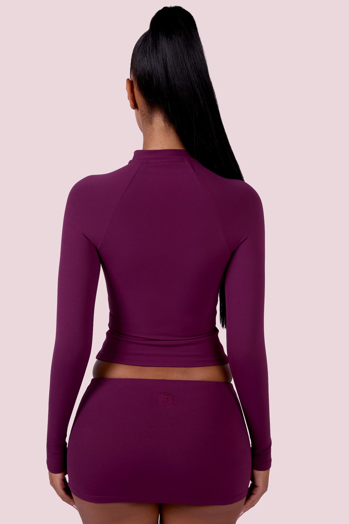 EVERYBODY BASICS MINI SKIRT (GRAPE WINE)