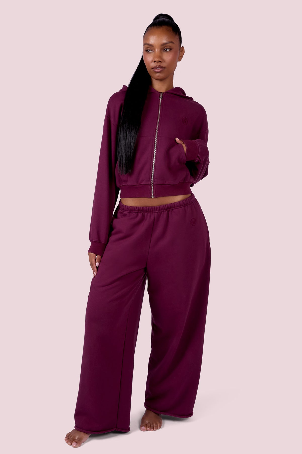 EVERYBODY BASICS SWEATPANTS (GRAPE WINE)