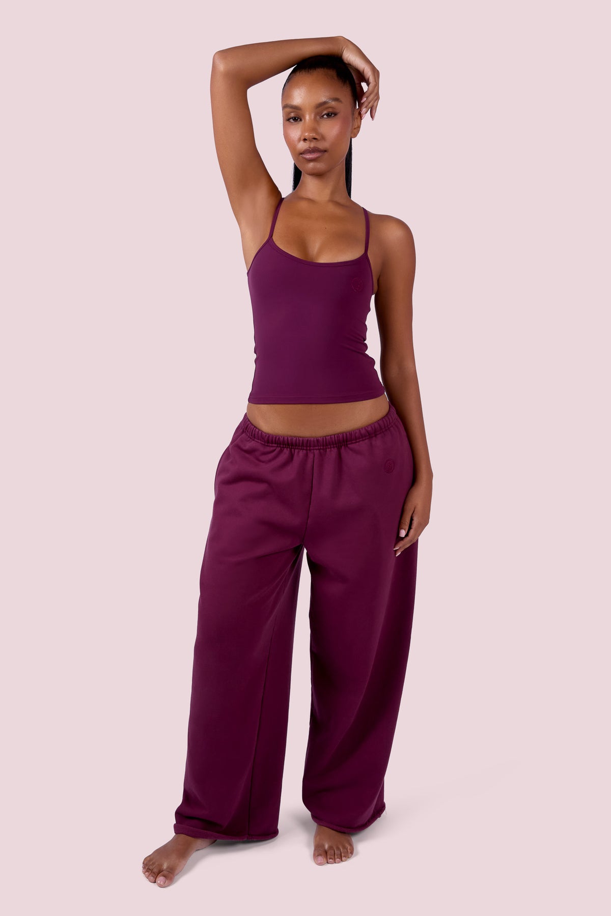 EVERYBODY BASICS SWEATPANTS (GRAPE WINE)