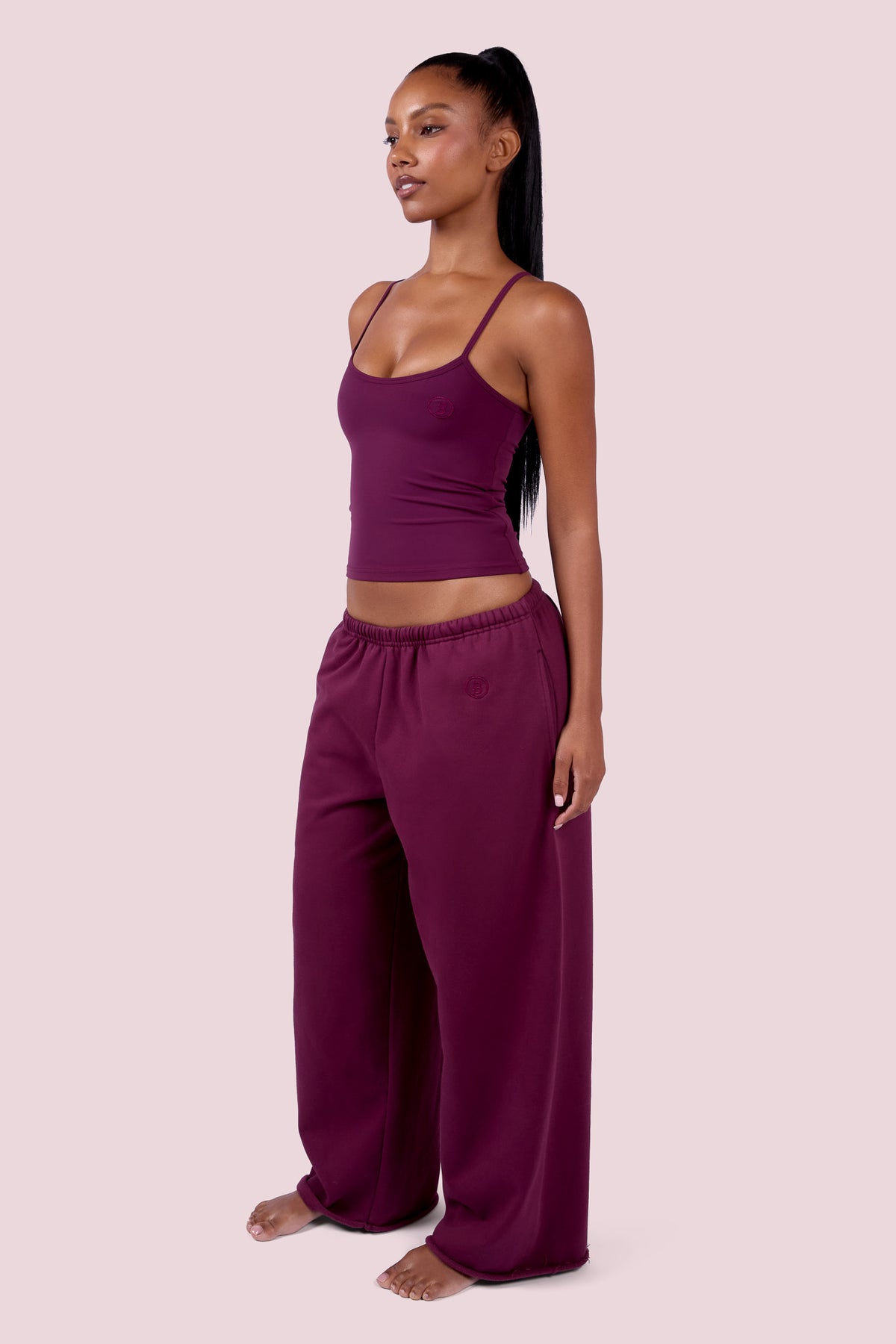 EVERYBODY BASICS SWEATPANTS (GRAPE WINE)