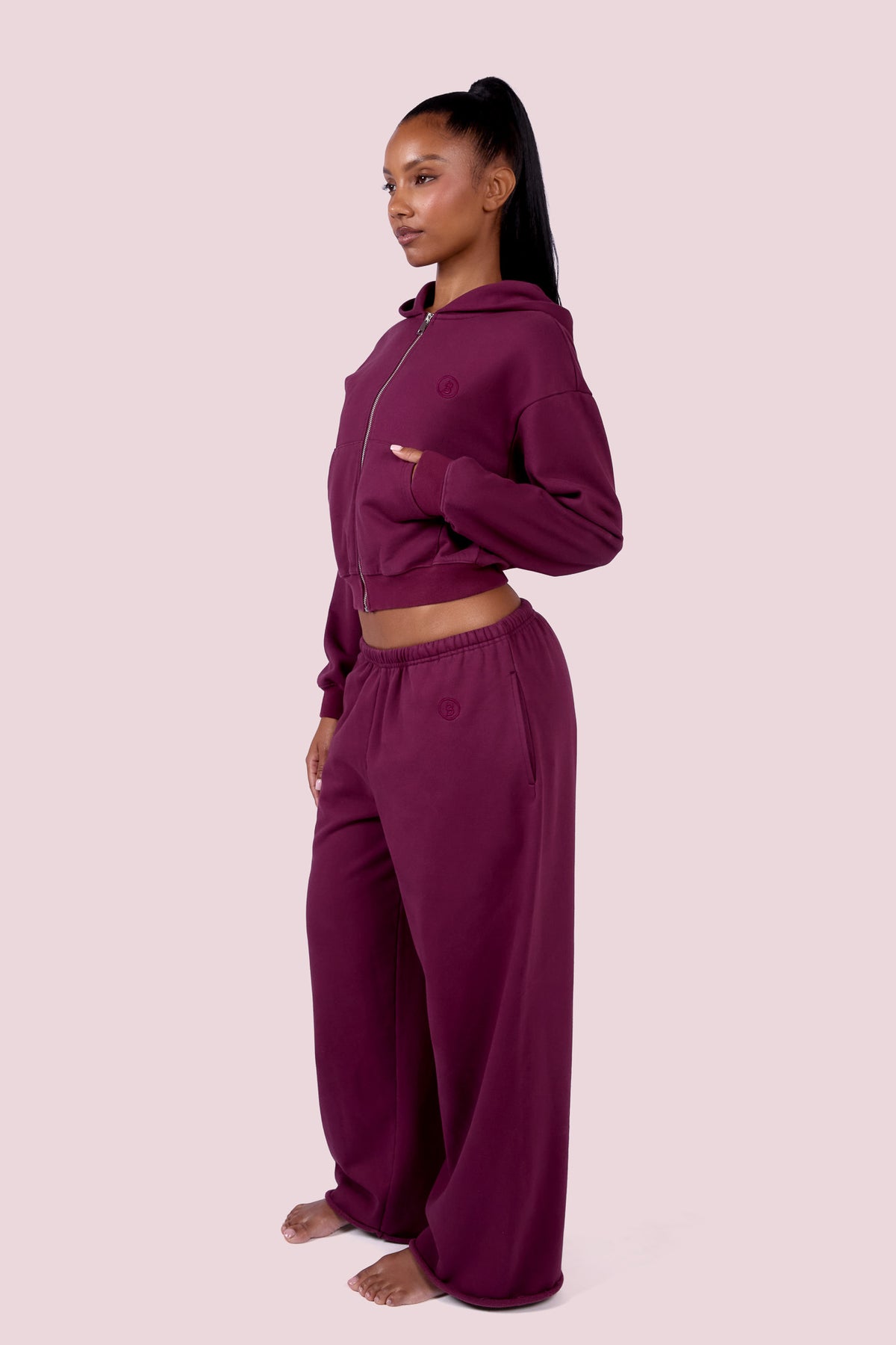 EVERYBODY BASICS SWEATPANTS (GRAPE WINE)