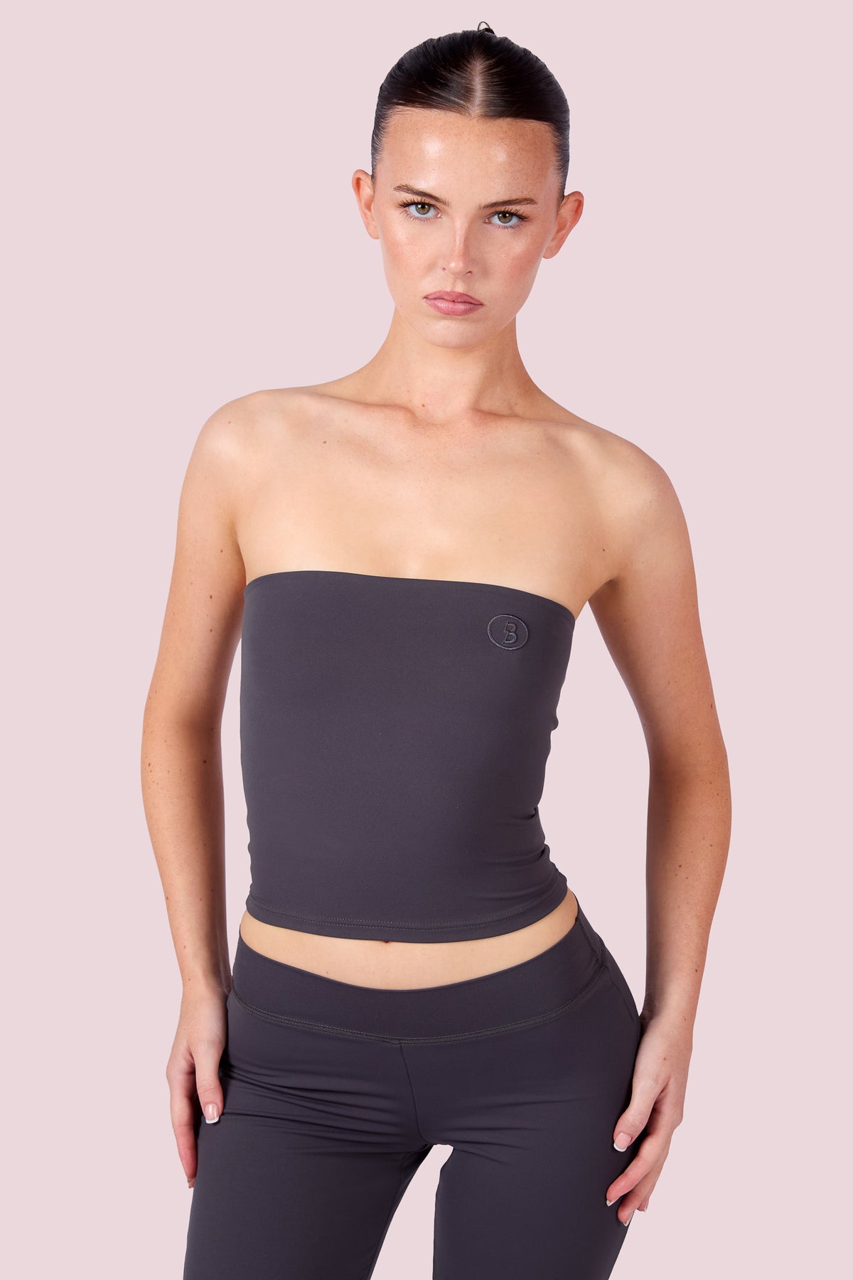 EVERYBODY BASICS TUBE TOP (CHARCOAL)