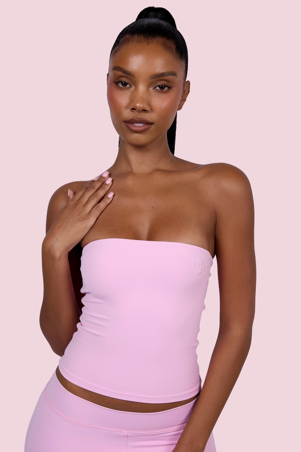 EVERYBODY BASICS TUBE TOP (LIGHT PINK)