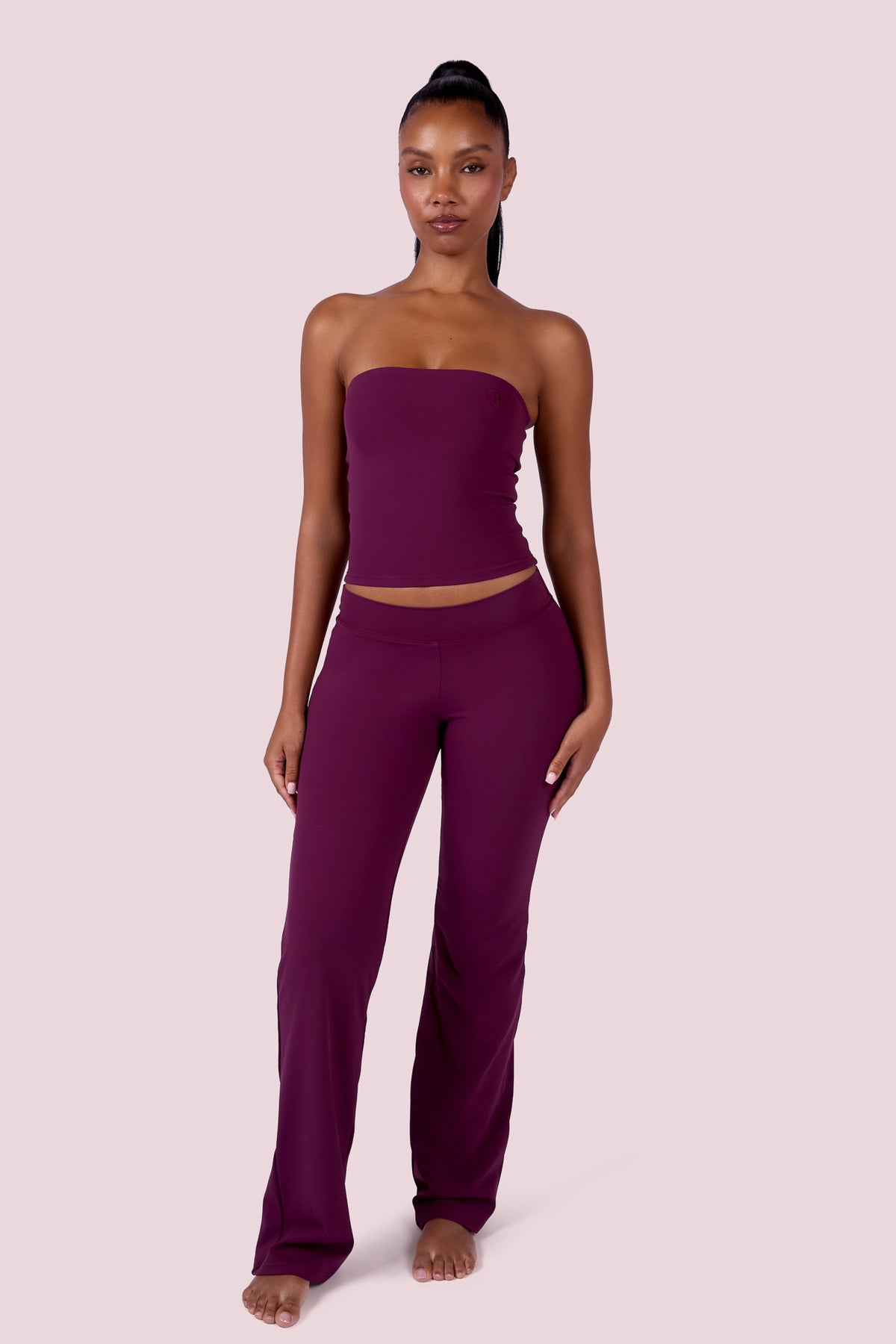 EVERYBODY BASICS TUBE TOP (GRAPE WINE)