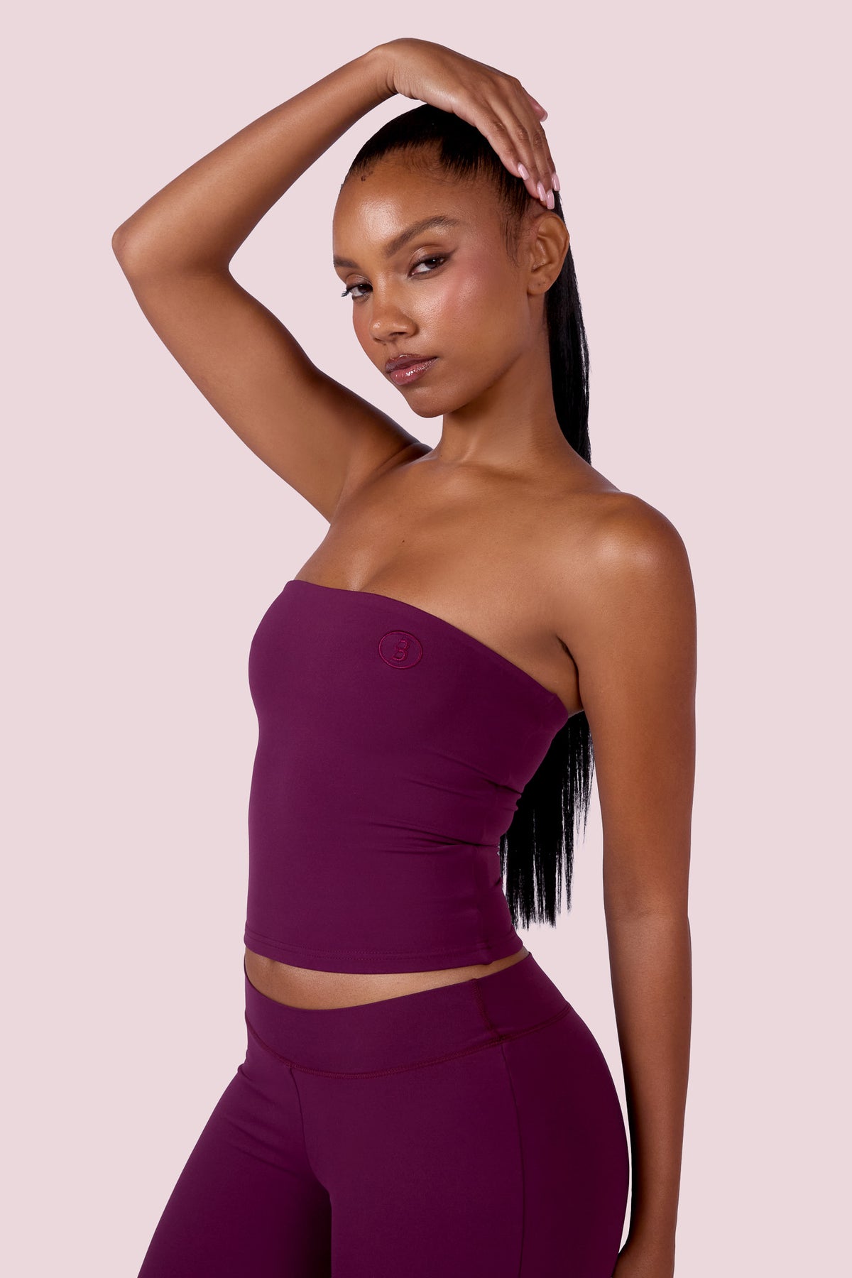 EVERYBODY BASICS TUBE TOP (GRAPE WINE)