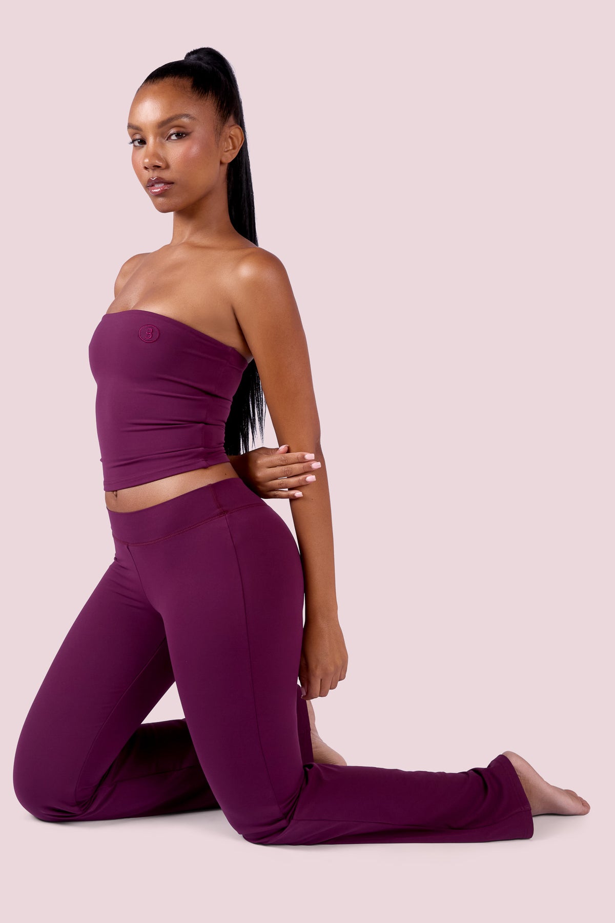 EVERYBODY BASICS TUBE TOP (GRAPE WINE)