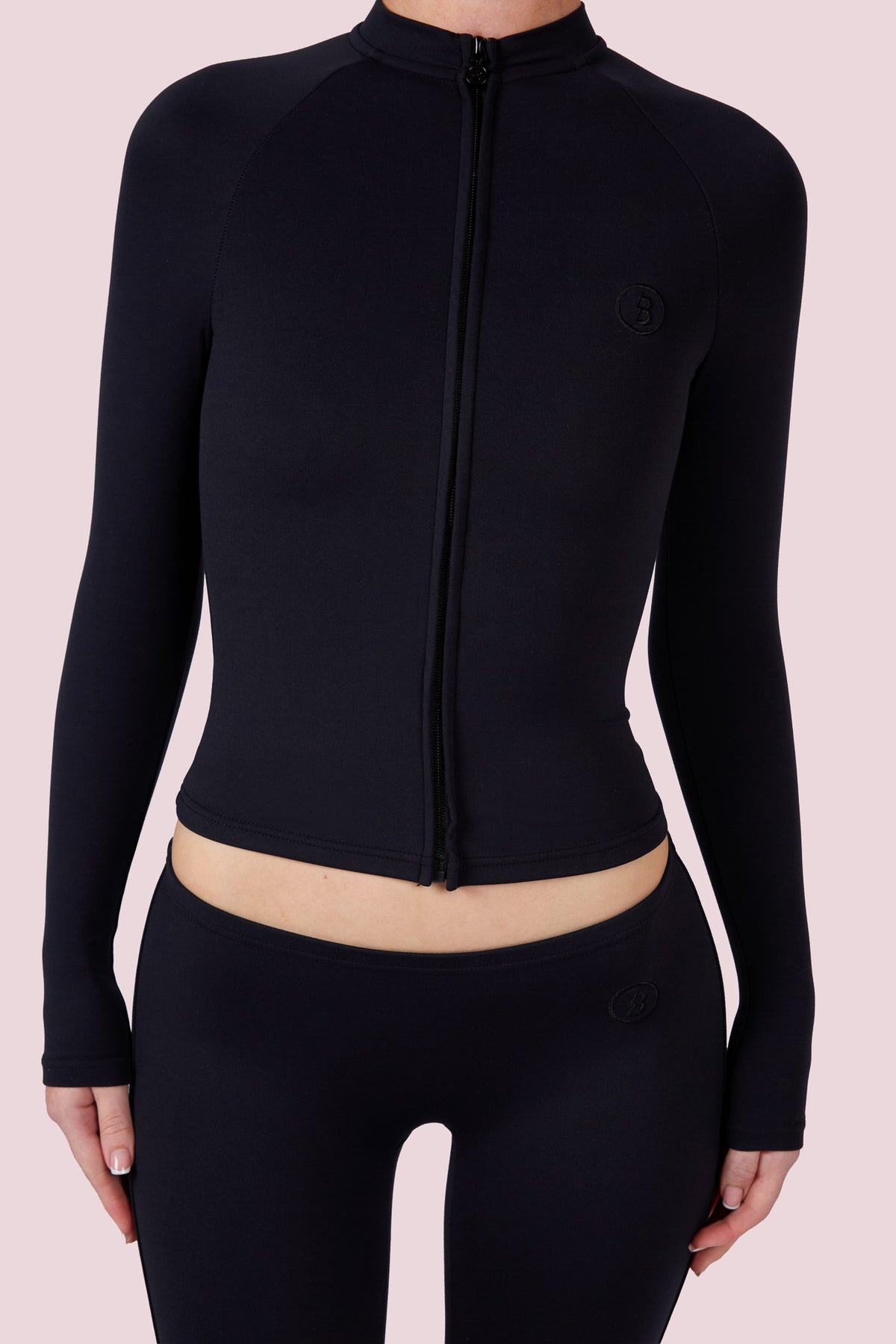 EVERYBODY BASICS ZIP UP (BLACK)