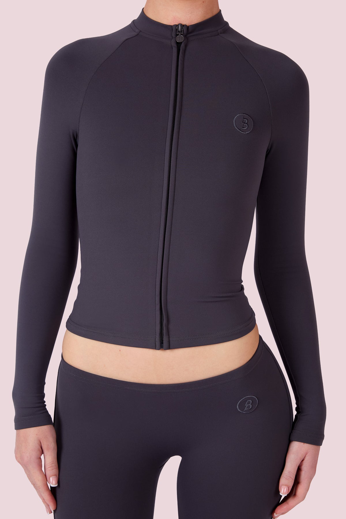EVERYBODY BASICS ZIP UP (CHARCOAL)