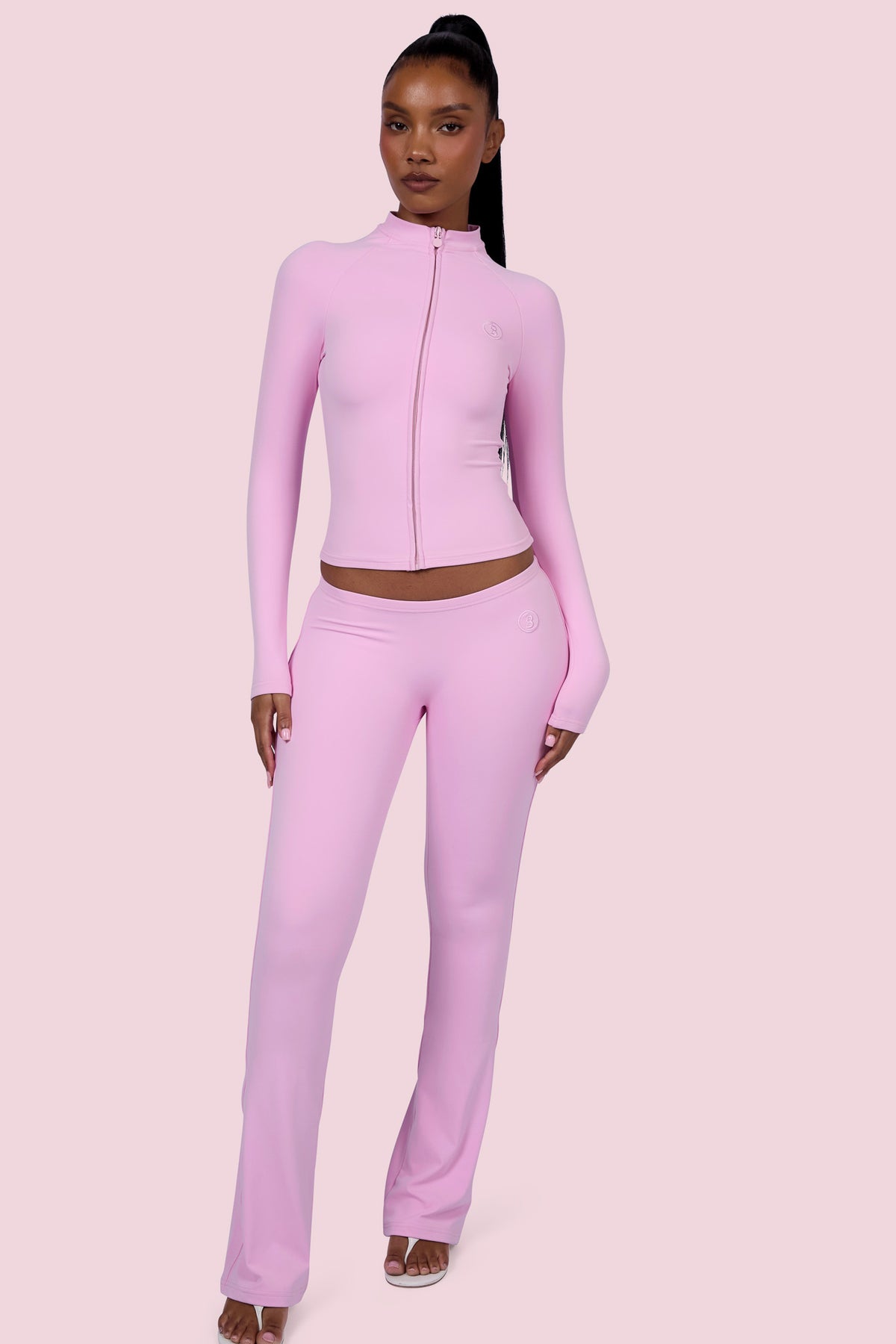 EVERYBODY BASICS ZIP UP (LIGHT PINK)